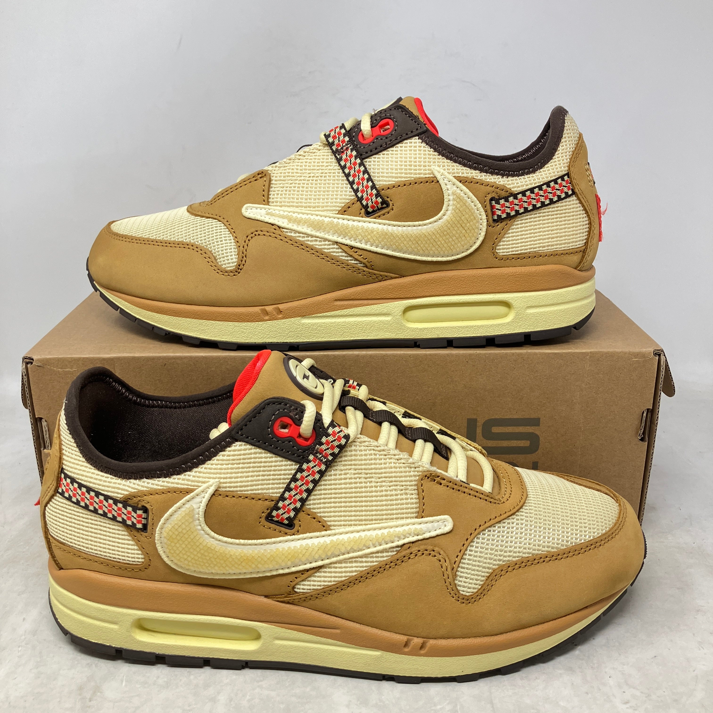 Nike Air Max 1 Travis Scott Cactus Jack Wheat Lemon Drop