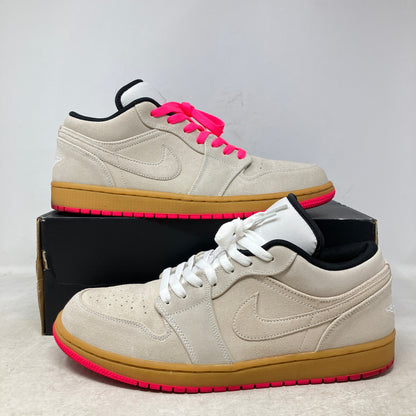 Jordan 1 Low White Gum Hyper Pink