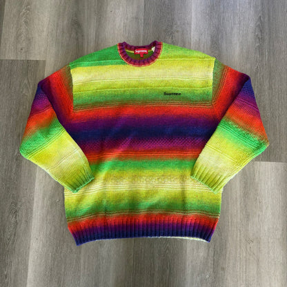 Supreme Gradient Stripe Sweater Multicolor
