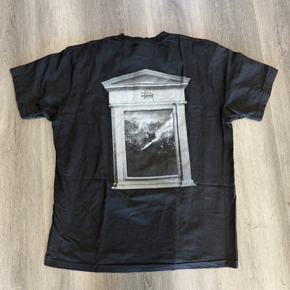 Stussy Surf Tomb Pigment Dyed Tee Black
