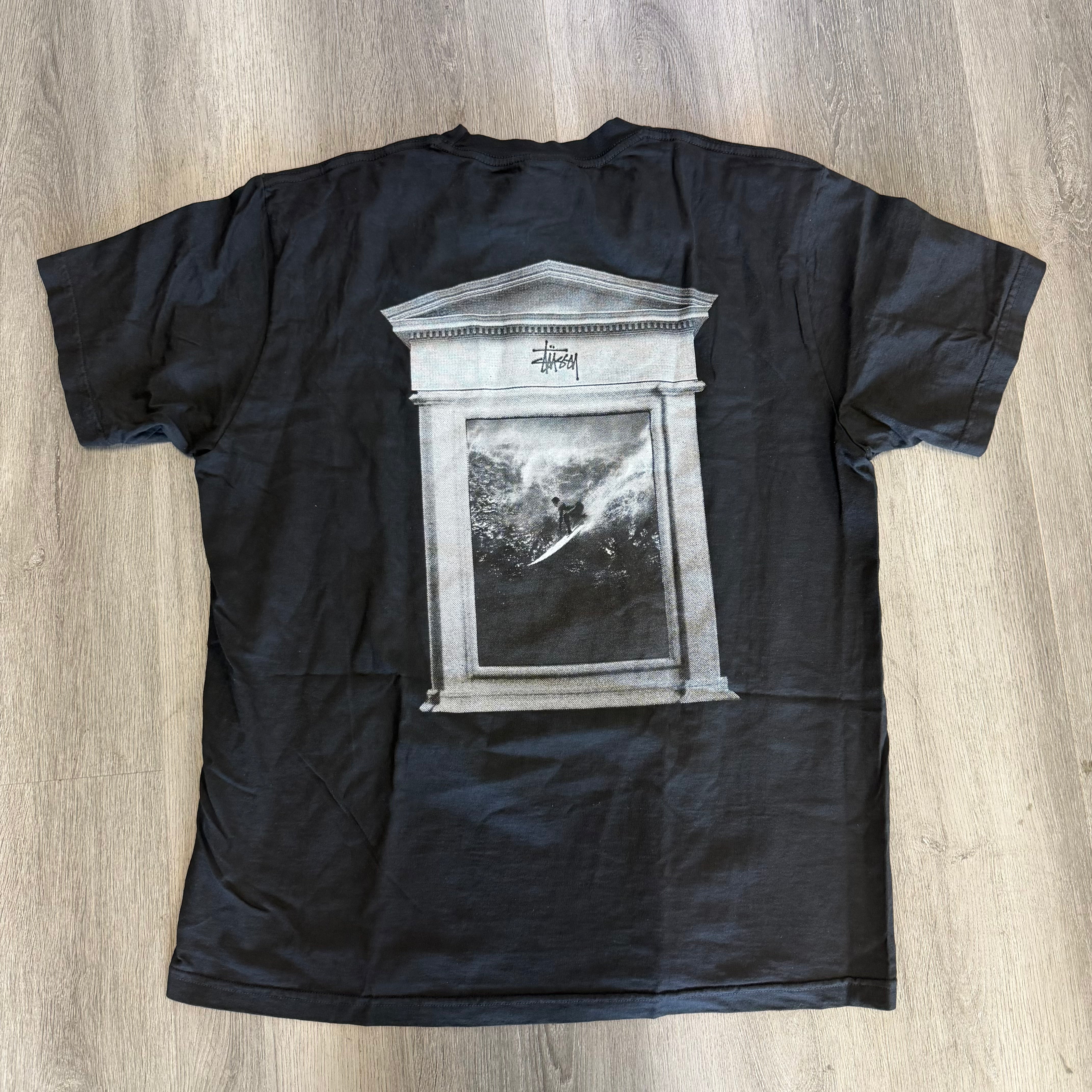Stussy Surf Tomb Pigment Dyed Tee Black