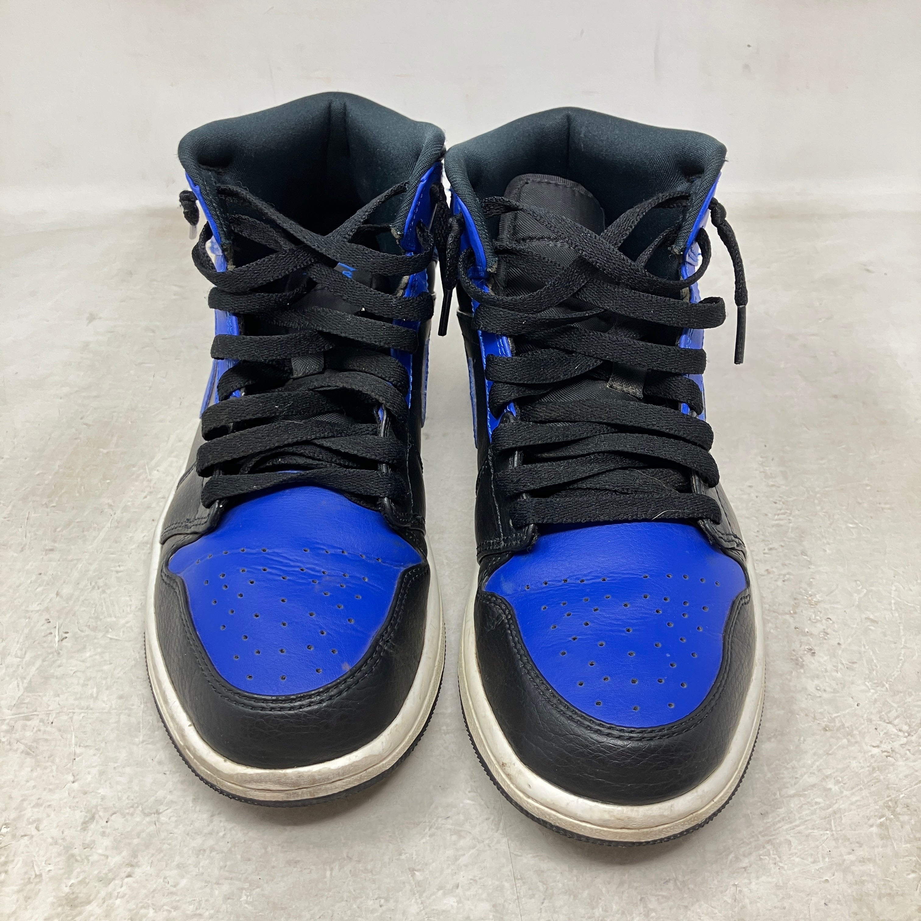 Jordan 1 Mid Hyper Royal Tumbled Leather