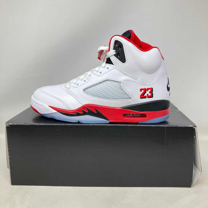 Jordan 5 Retro Fire Red Black Tongue sneaker in brand new condition on box