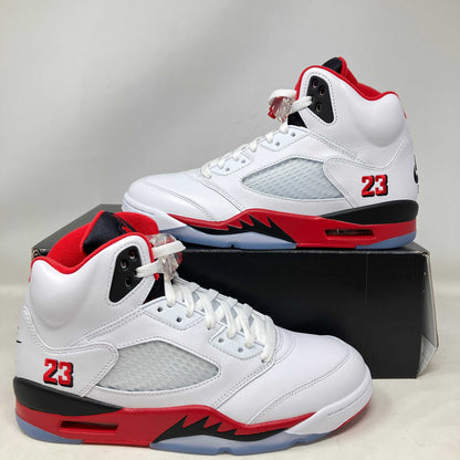 Jordan 5 Retro Fire Red Black Tongue (2025)