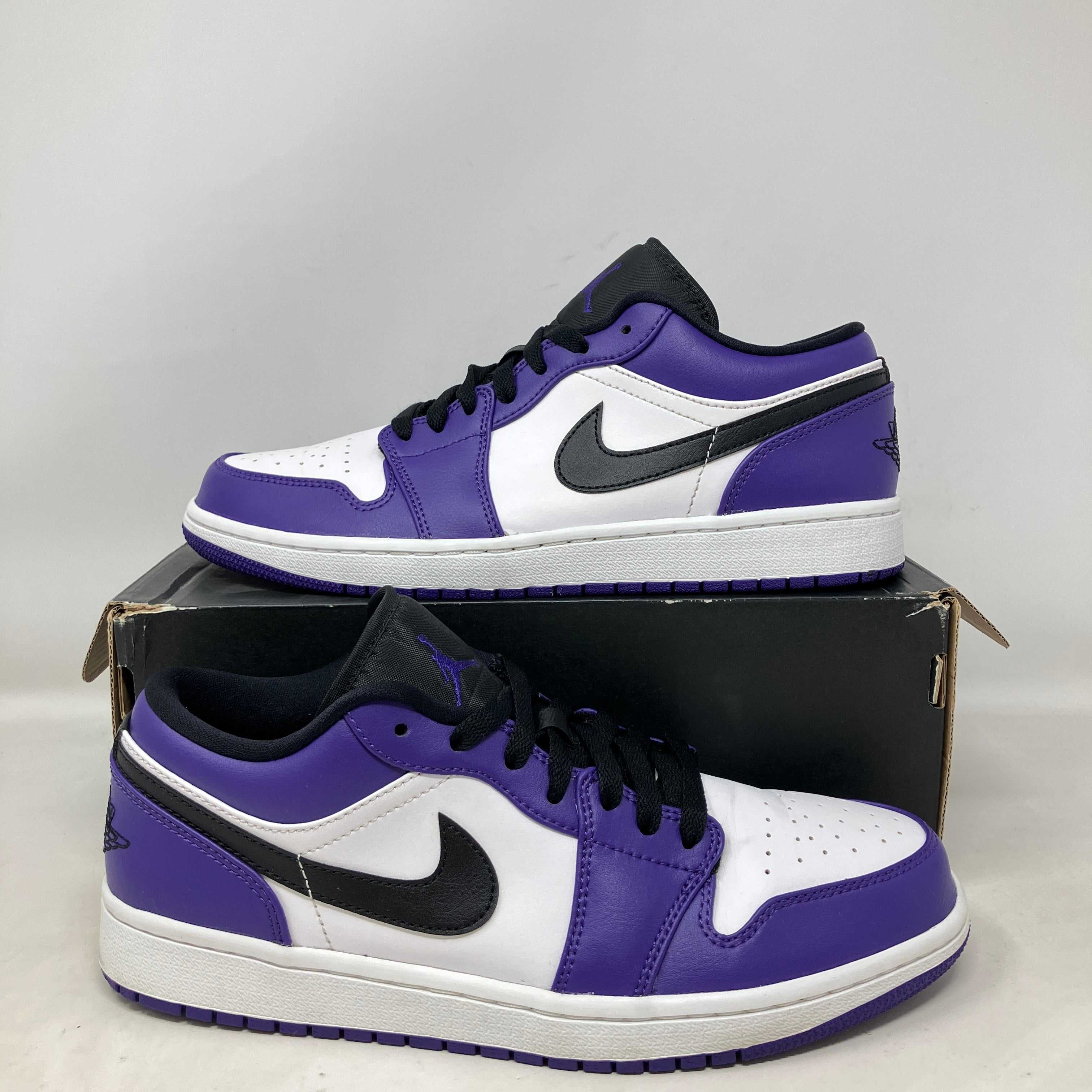 Jordan 1 Low Court Purple White
