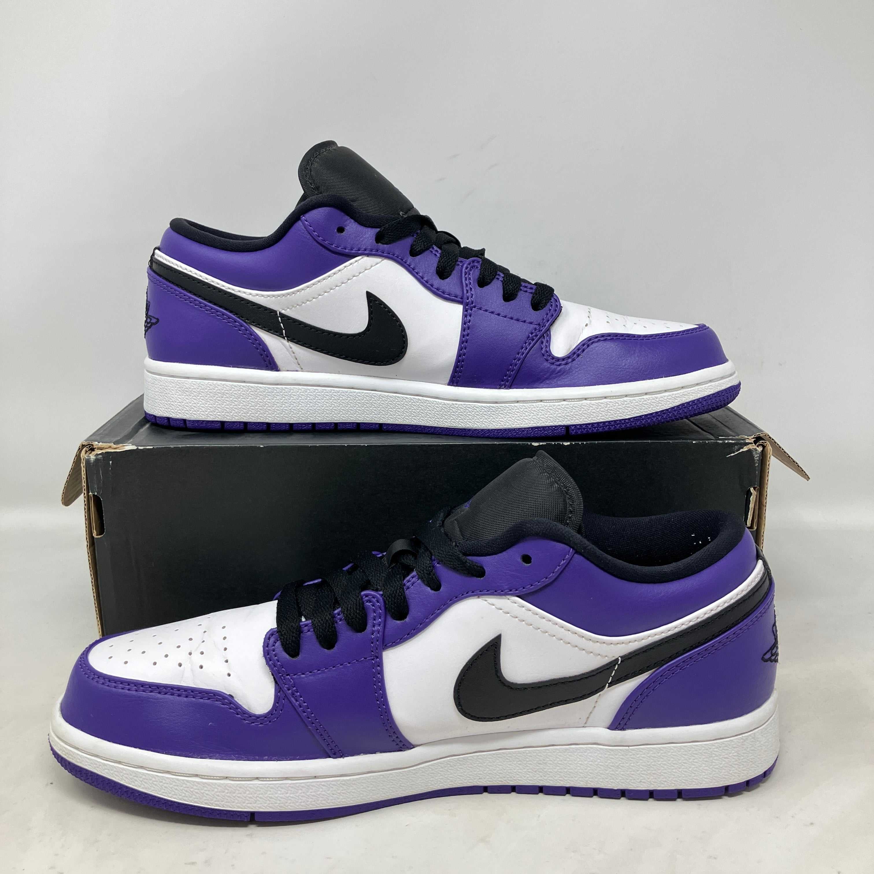 Jordan 1 Low Court Purple White