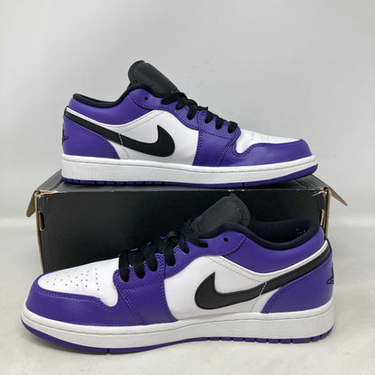 Jordan 1 Low Court Purple White