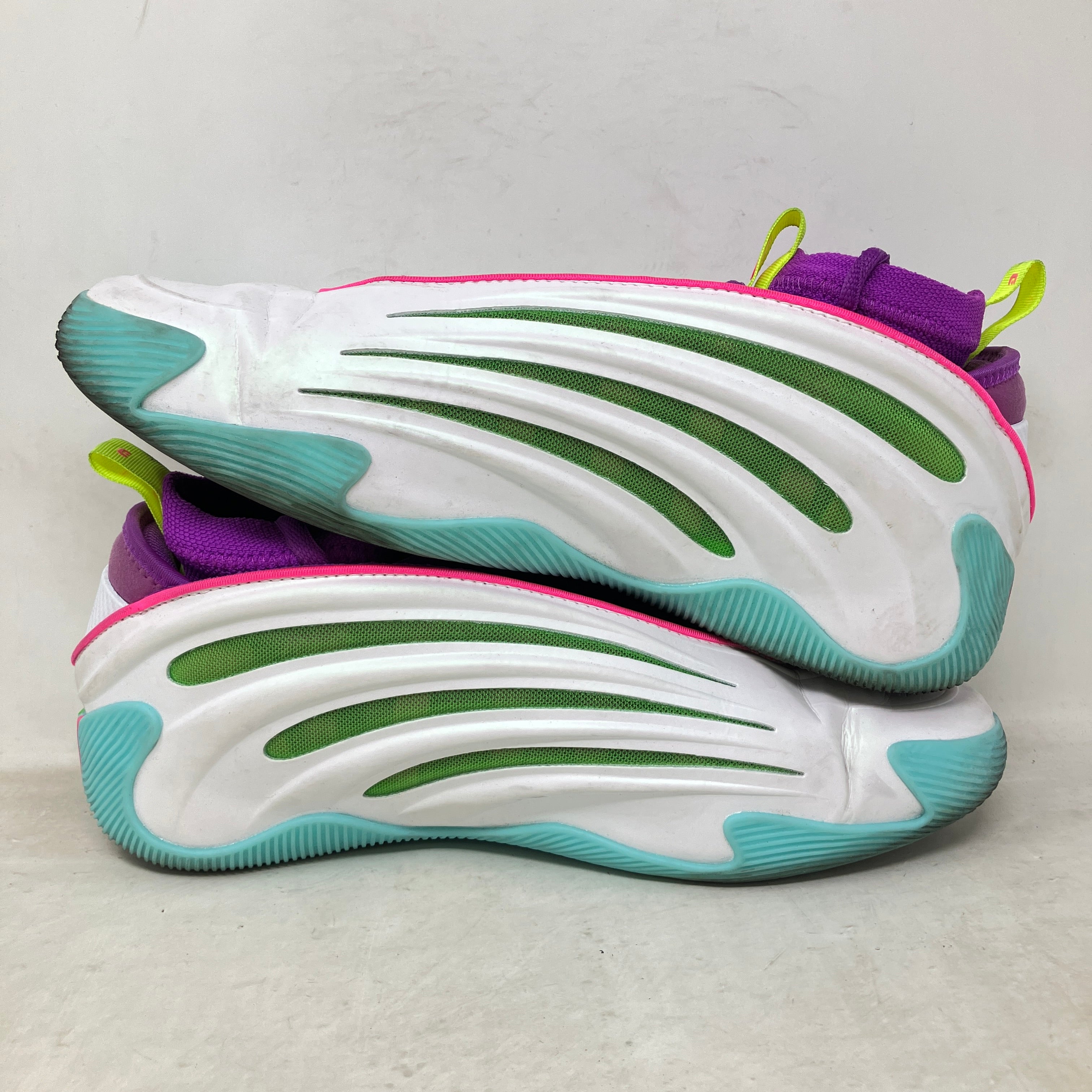adidas Harden Vol. 9 Jalen Williams White Lucid Lime Pink
