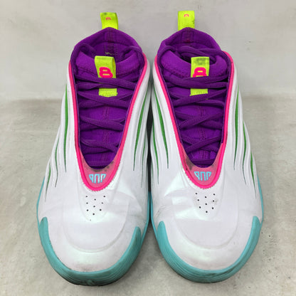 adidas Harden Vol. 9 Jalen Williams White Lucid Lime Pink