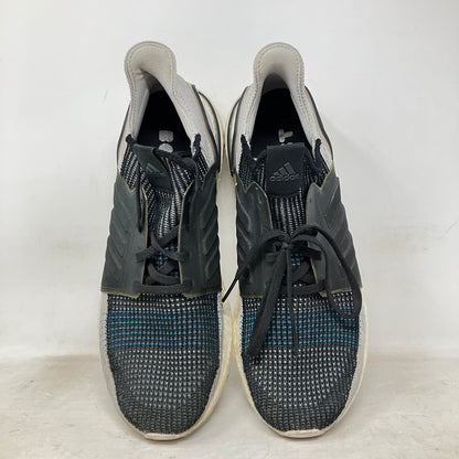 adidas Ultra Boost 19 Core Black Grey Six Shock Cyan