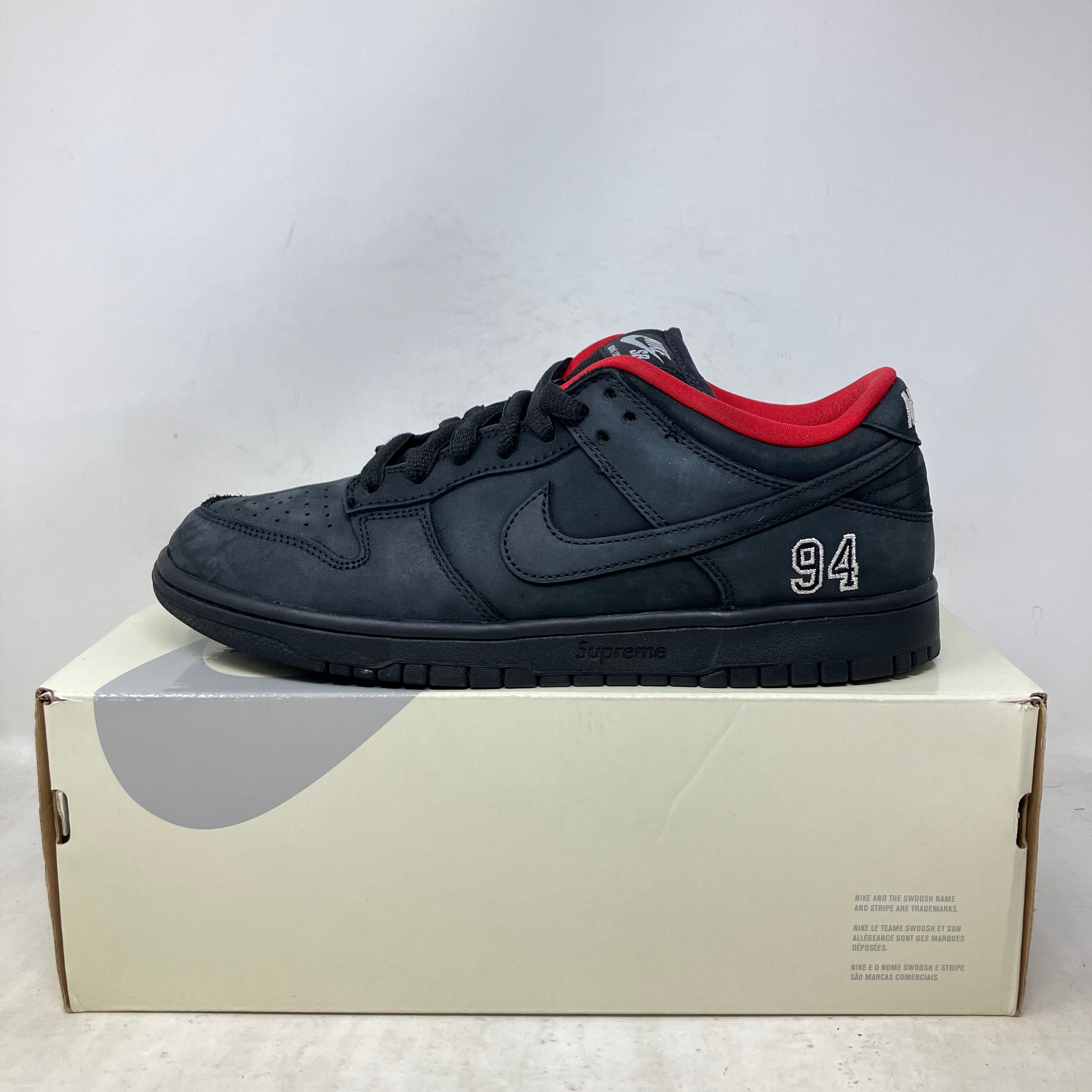 Nike SB Dunk Low Supreme 94 Black