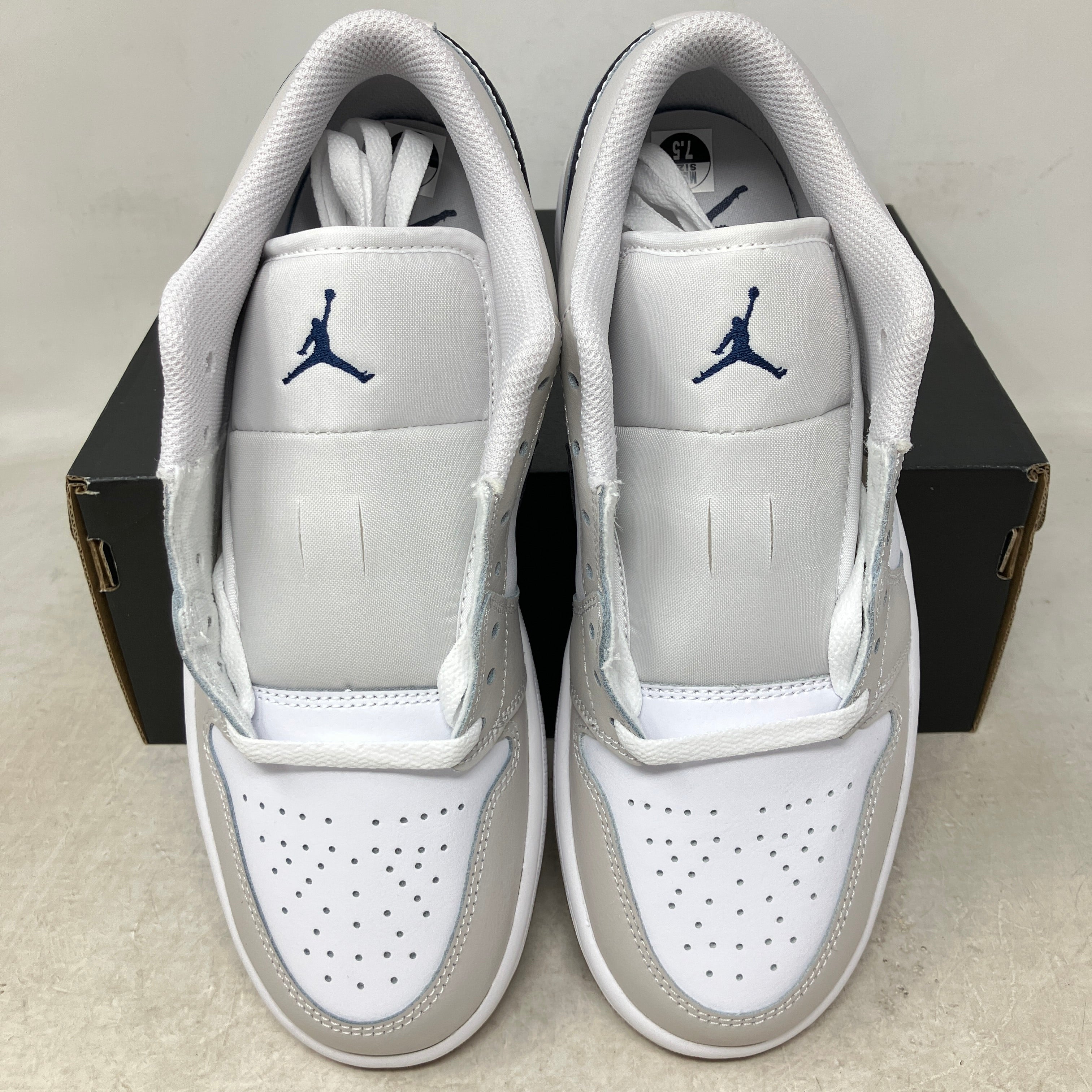 Jordan 1 Low Midnight Navy Neutral Grey
