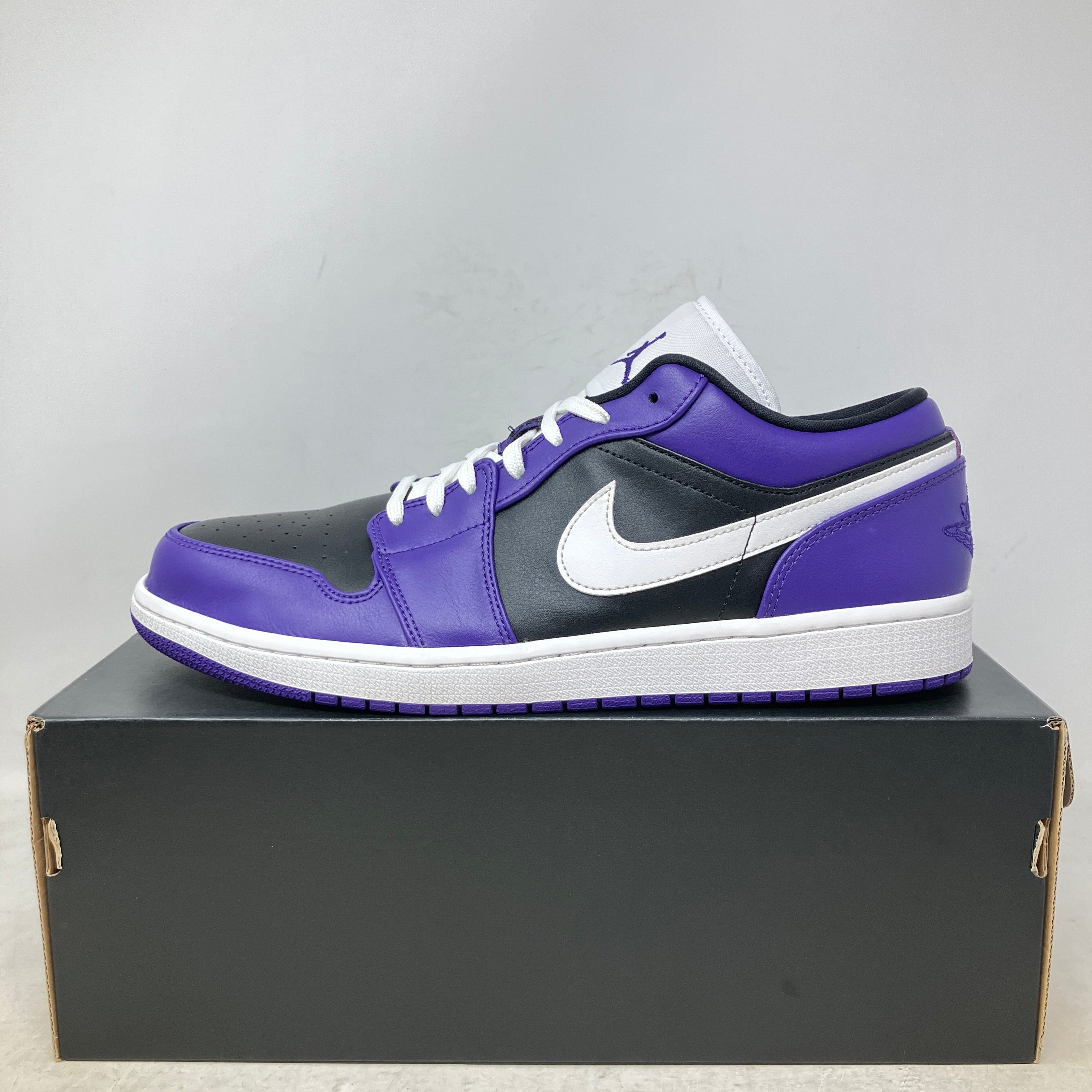 Jordan 1 Low Court Purple Black