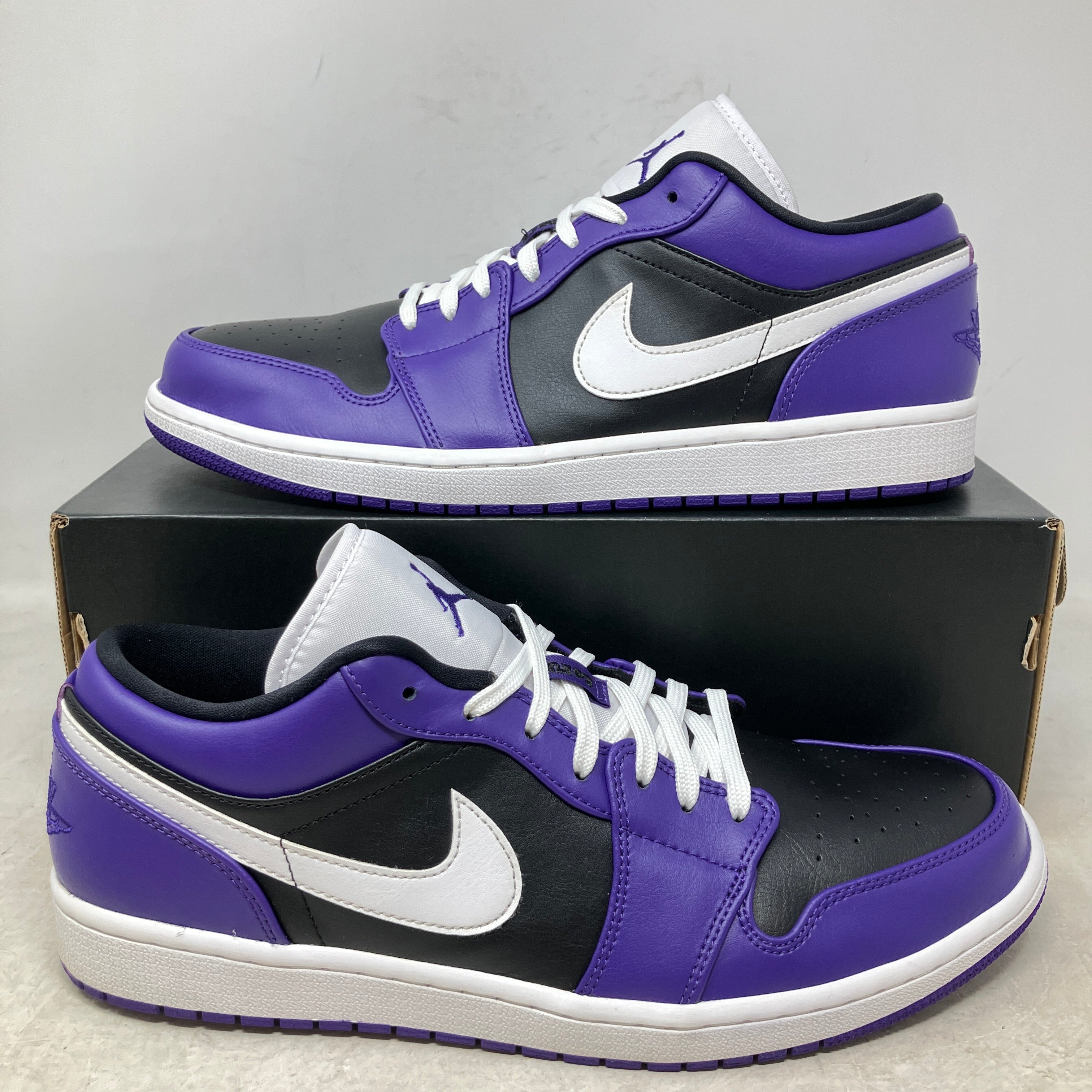 Jordan 1 Low Court Purple Black