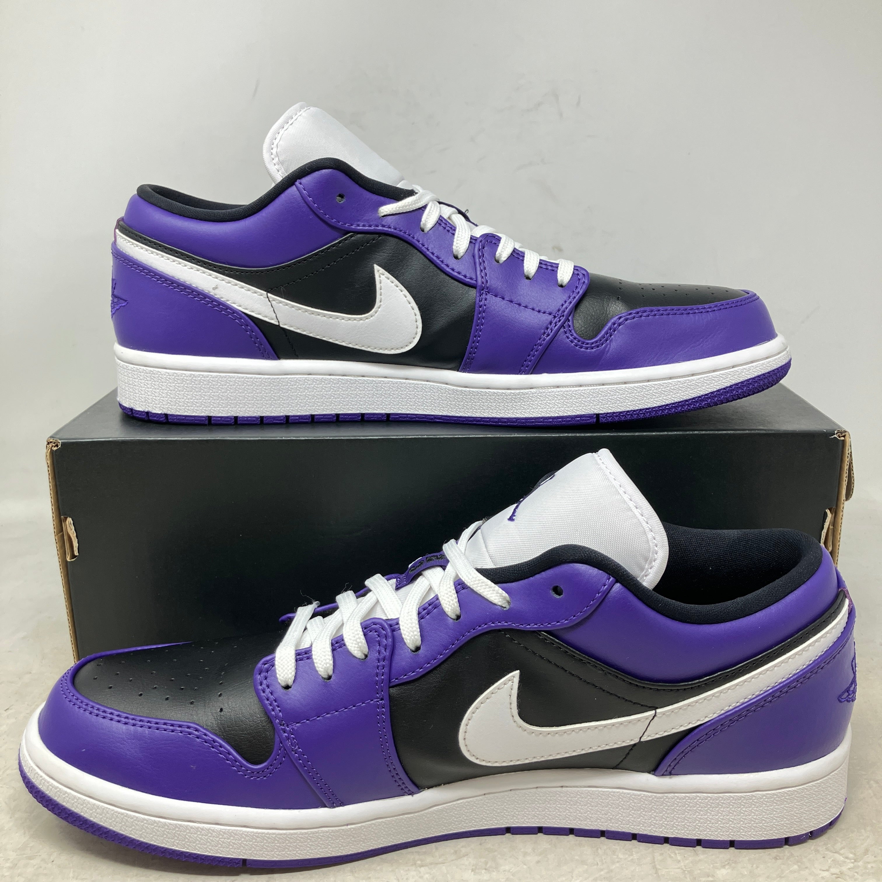 Jordan 1 Low Court Purple Black