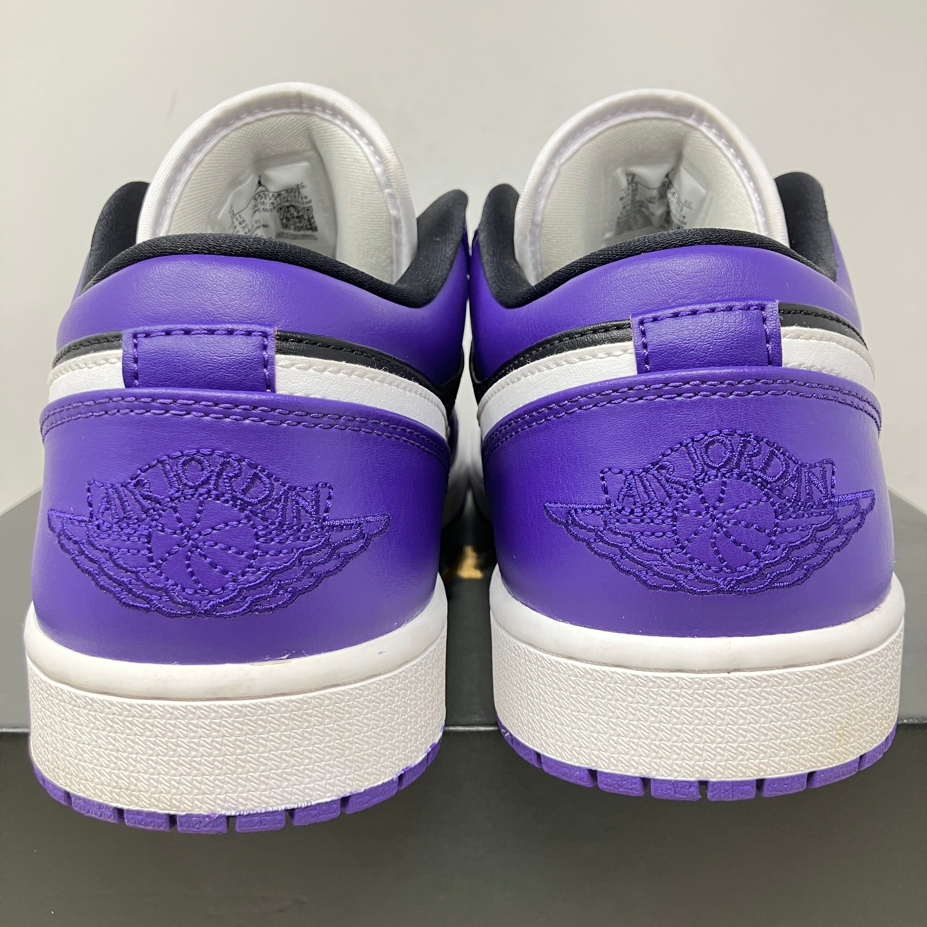 Jordan 1 Low Court Purple Black