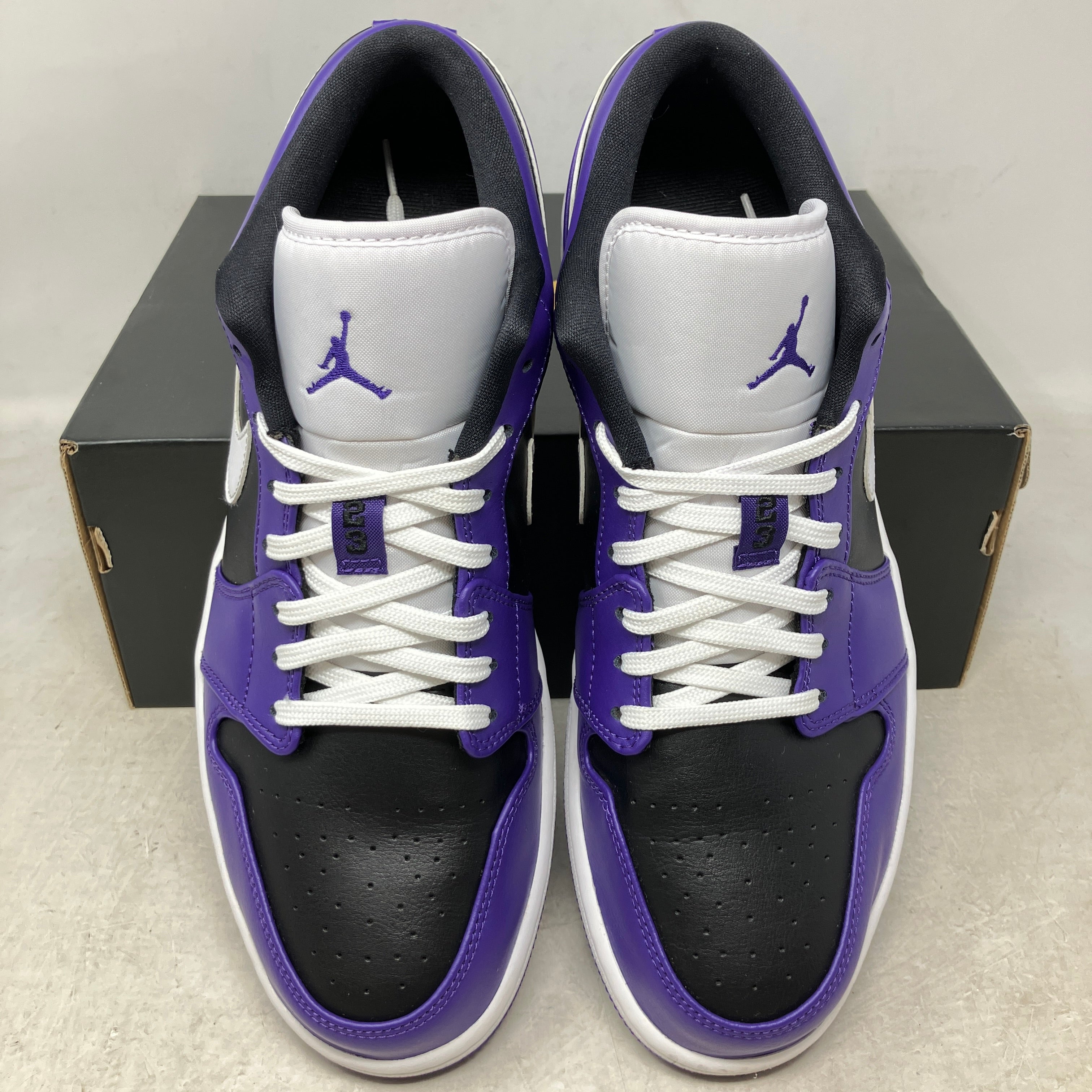 Jordan 1 Low Court Purple Black