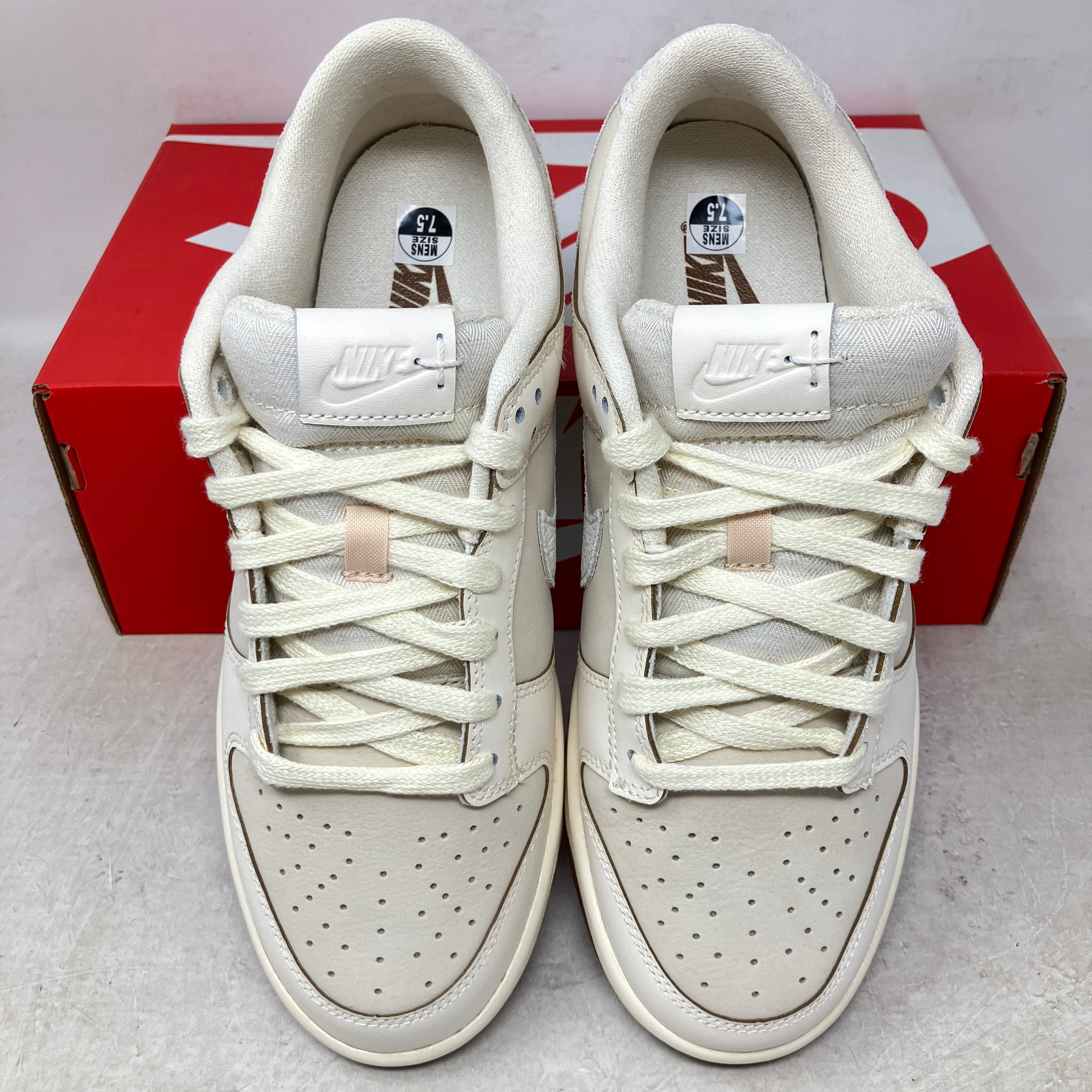 Nike Dunk Low Retro Pearl White Pale Ivory Light British Tan Sail