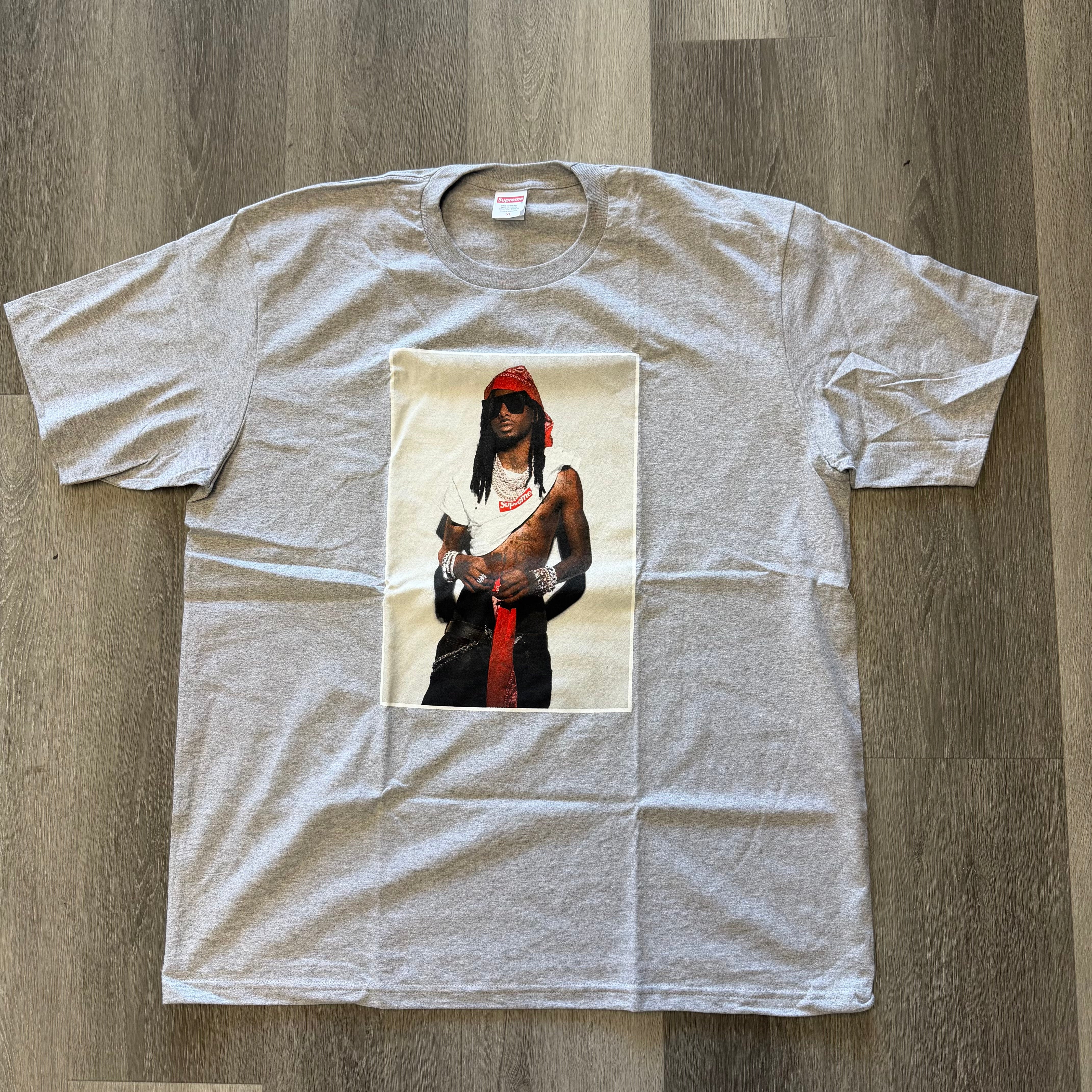 Supreme Playboi Carti Tee Heather Grey