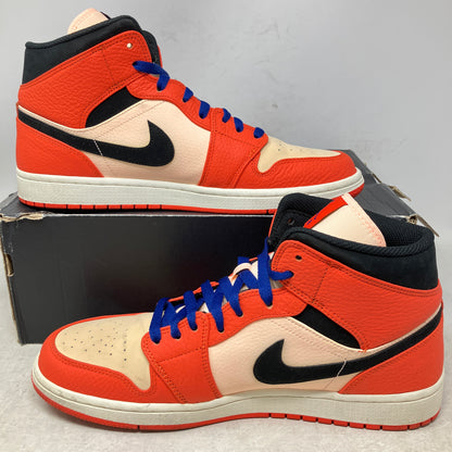 Jordan 1 Mid Team Orange Black
