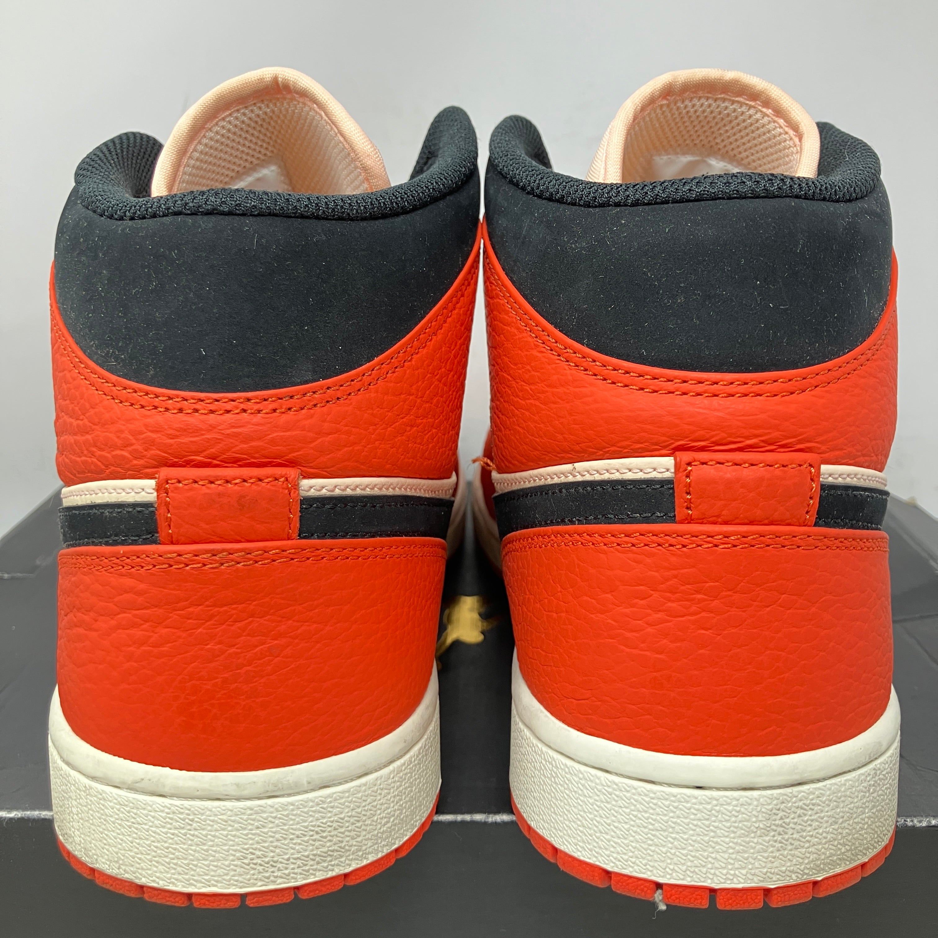 Jordan 1 Mid Team Orange Black