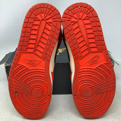 Jordan 1 Mid Team Orange Black
