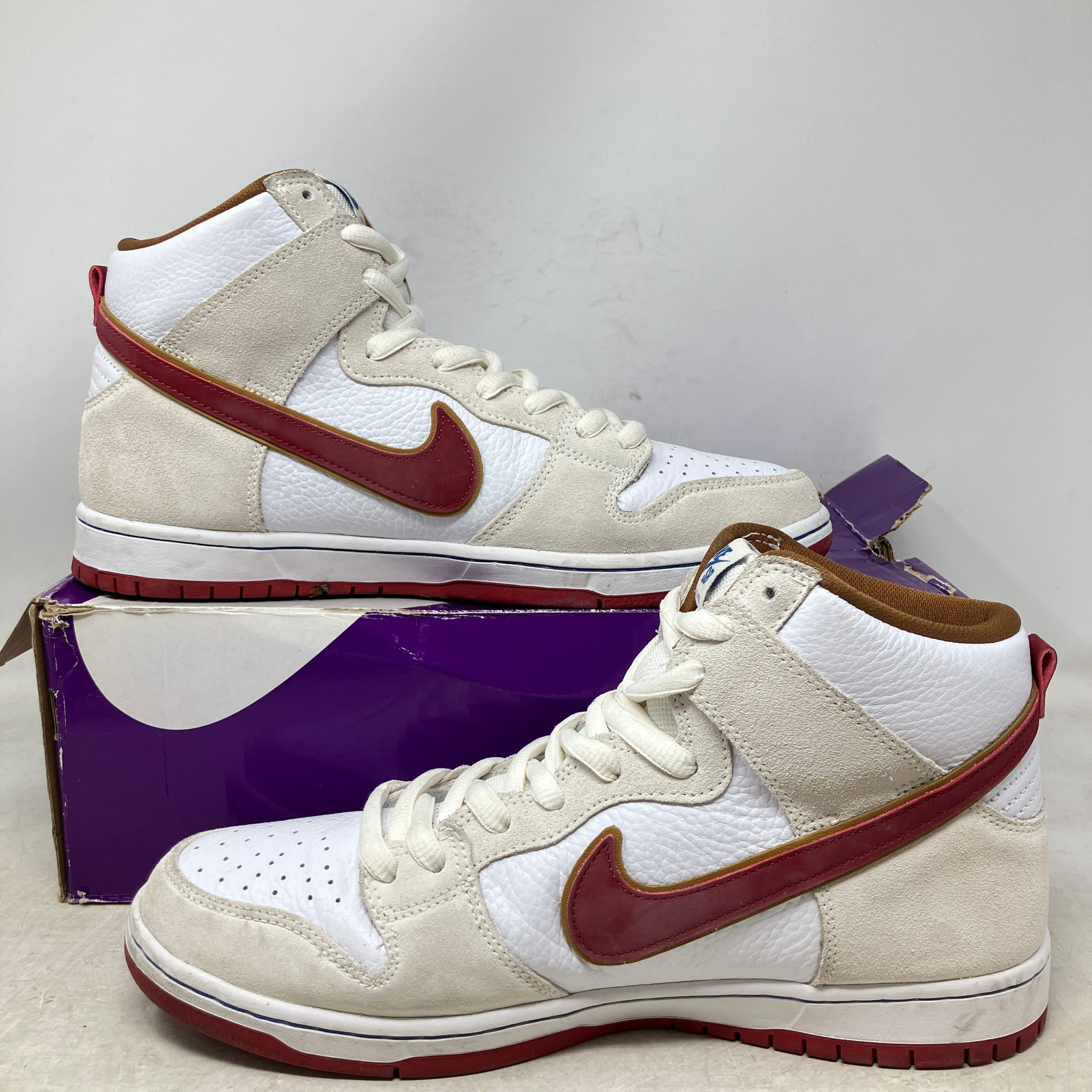 Nike SB Dunk High Sail Bright Crimson