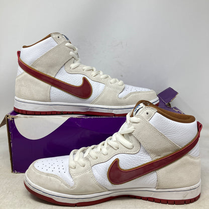 Nike SB Dunk High Sail Bright Crimson