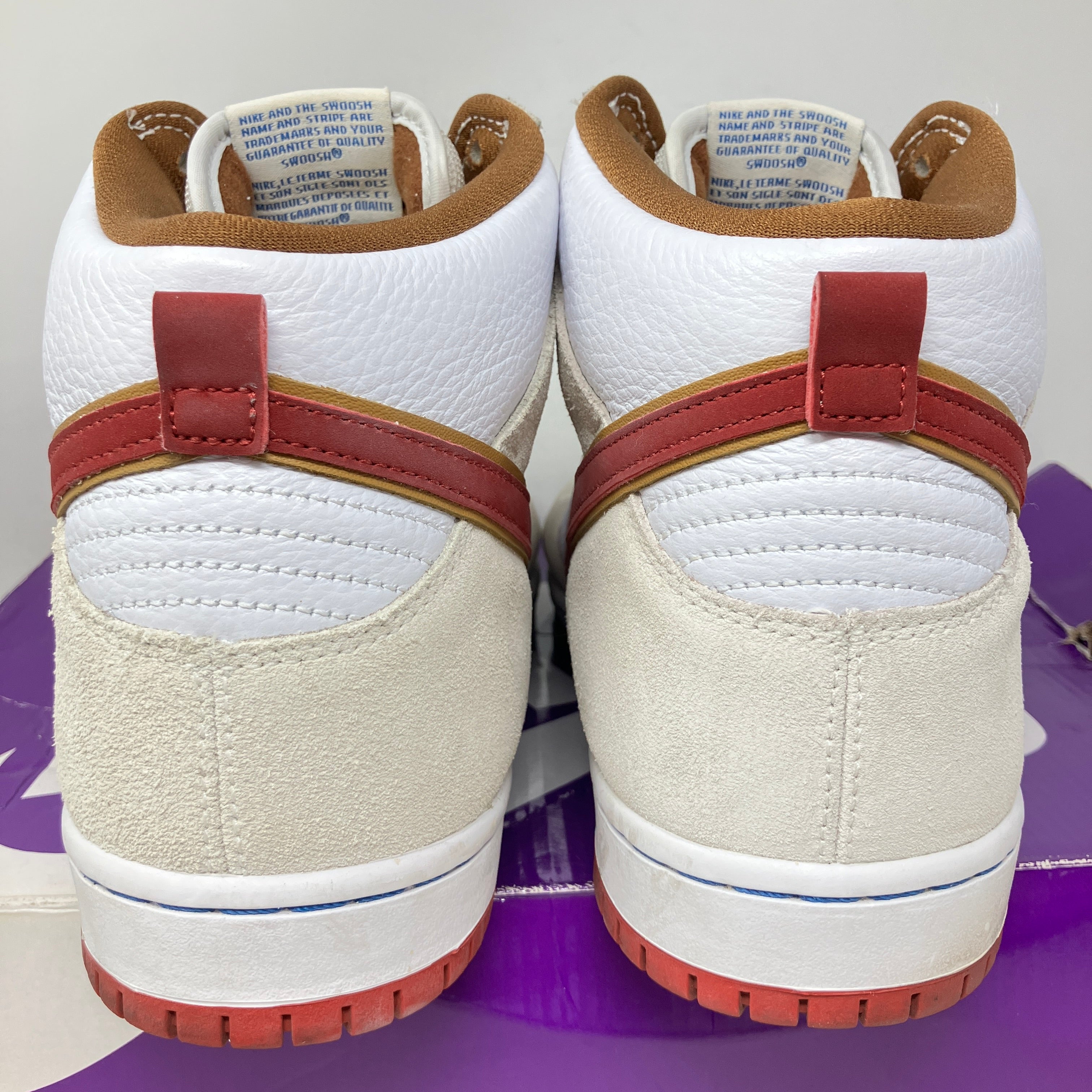 Nike SB Dunk High Sail Bright Crimson