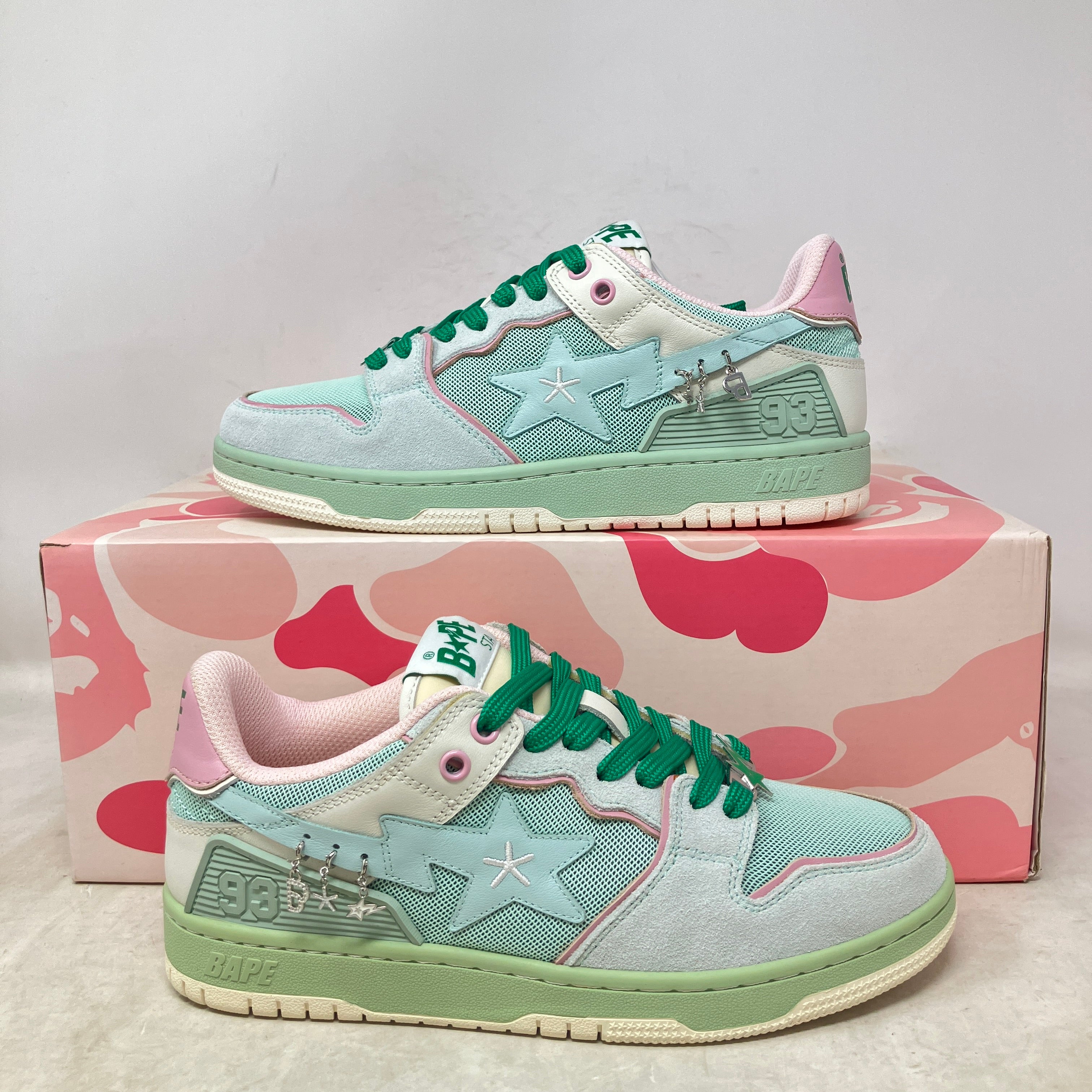 A Bathing Ape Bape SK8 Sta BAPY Minty Green (Women's)
