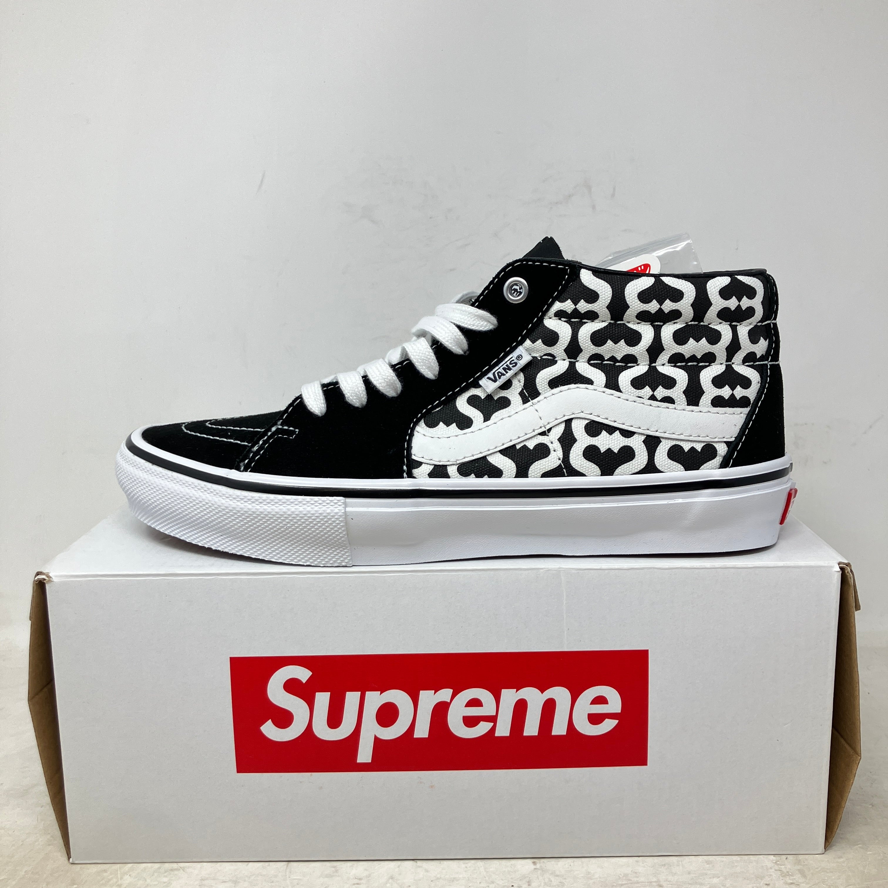 Vans Skate Grosso Mid Supreme Monogram S Logo Black