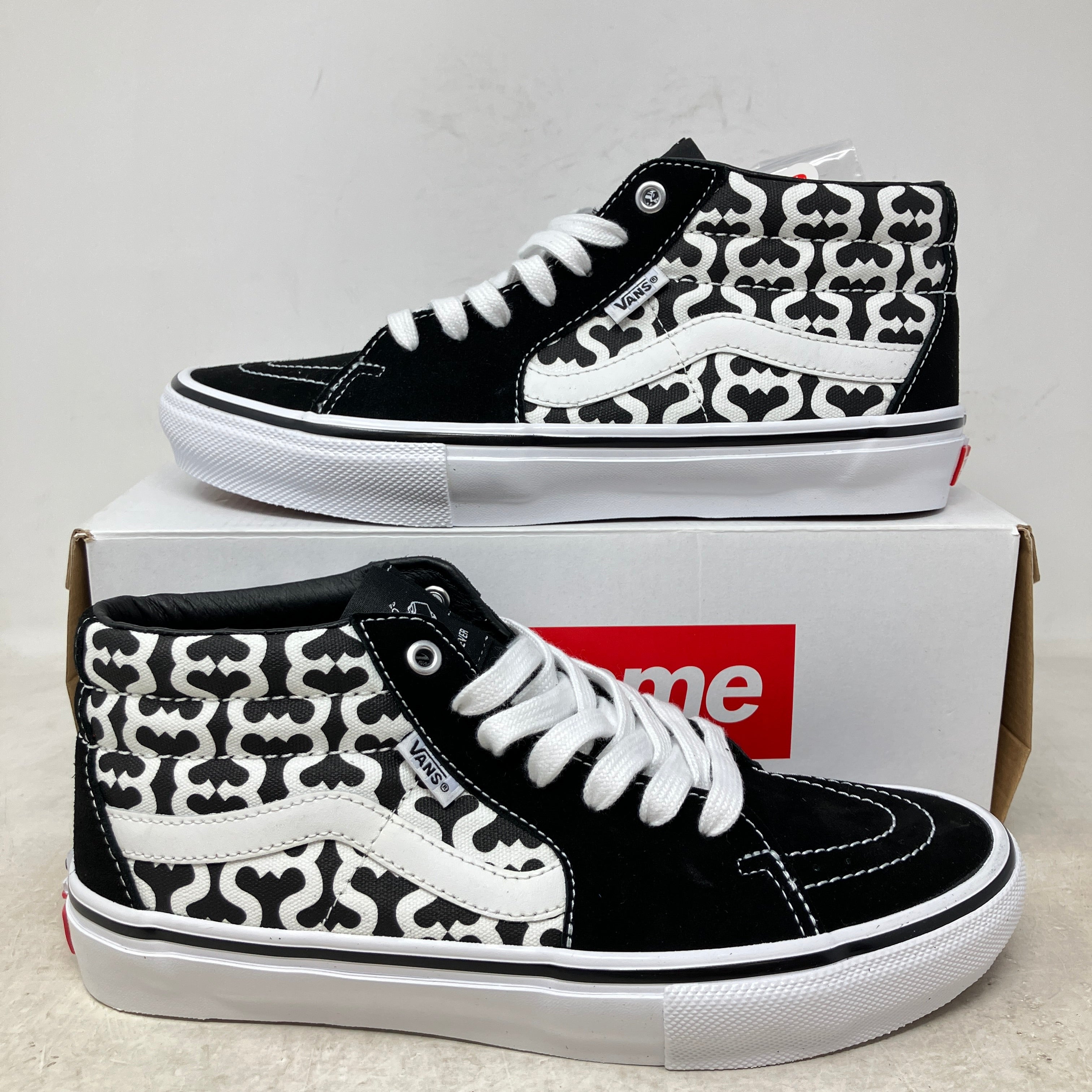 Vans Skate Grosso Mid Supreme Monogram S Logo Black