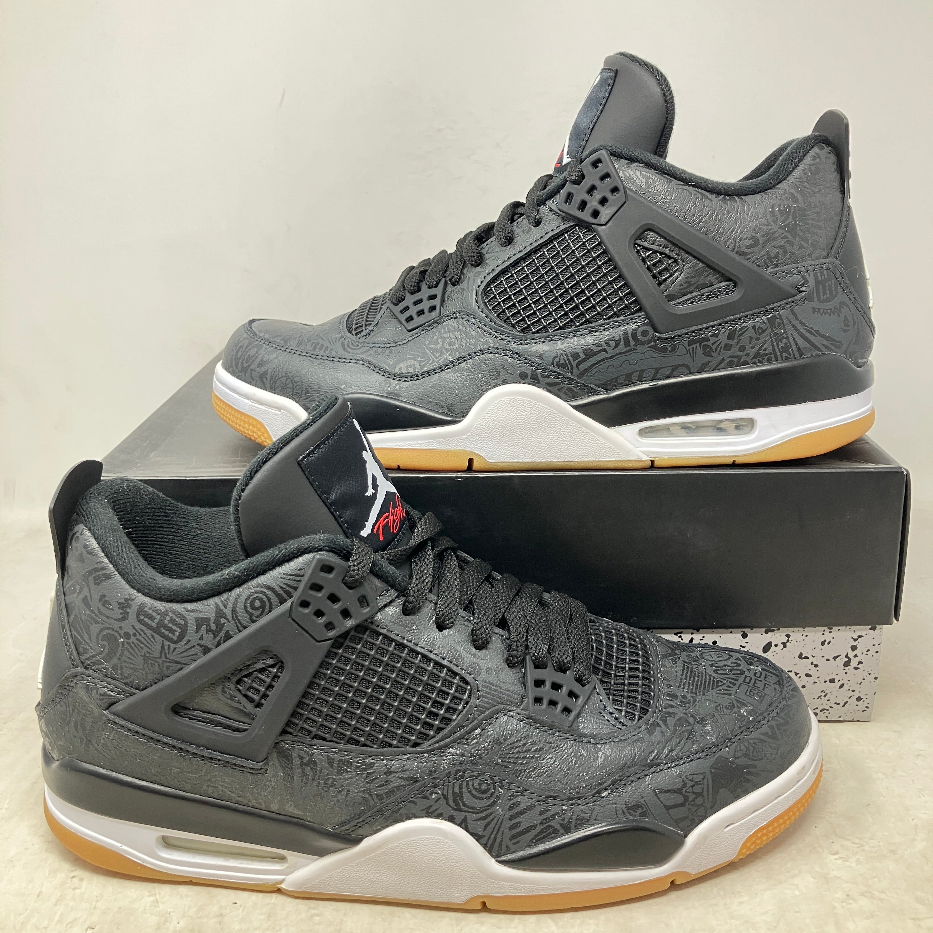 Jordan 4 Retro Laser Black Gum