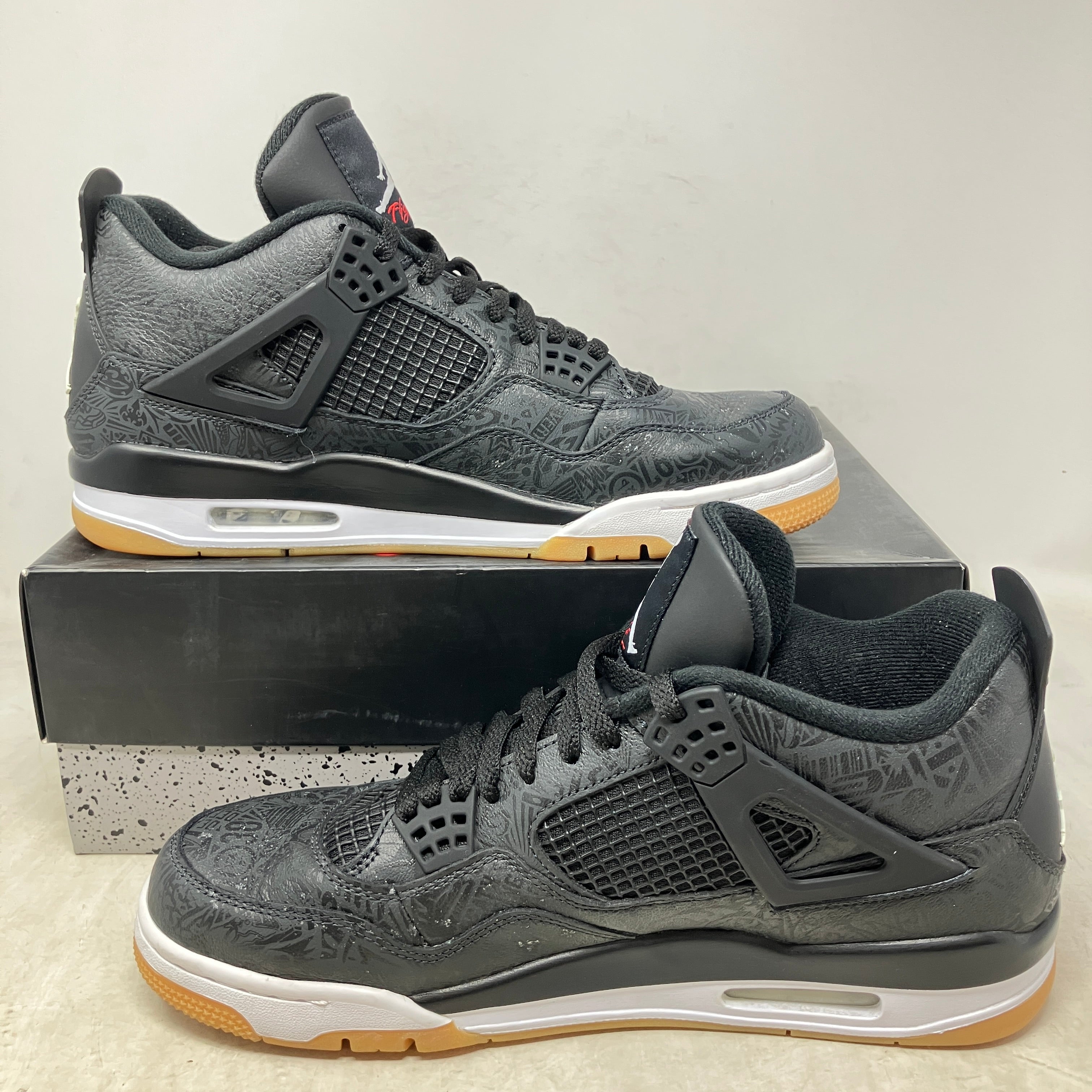 Jordan 4 Retro Laser Black Gum