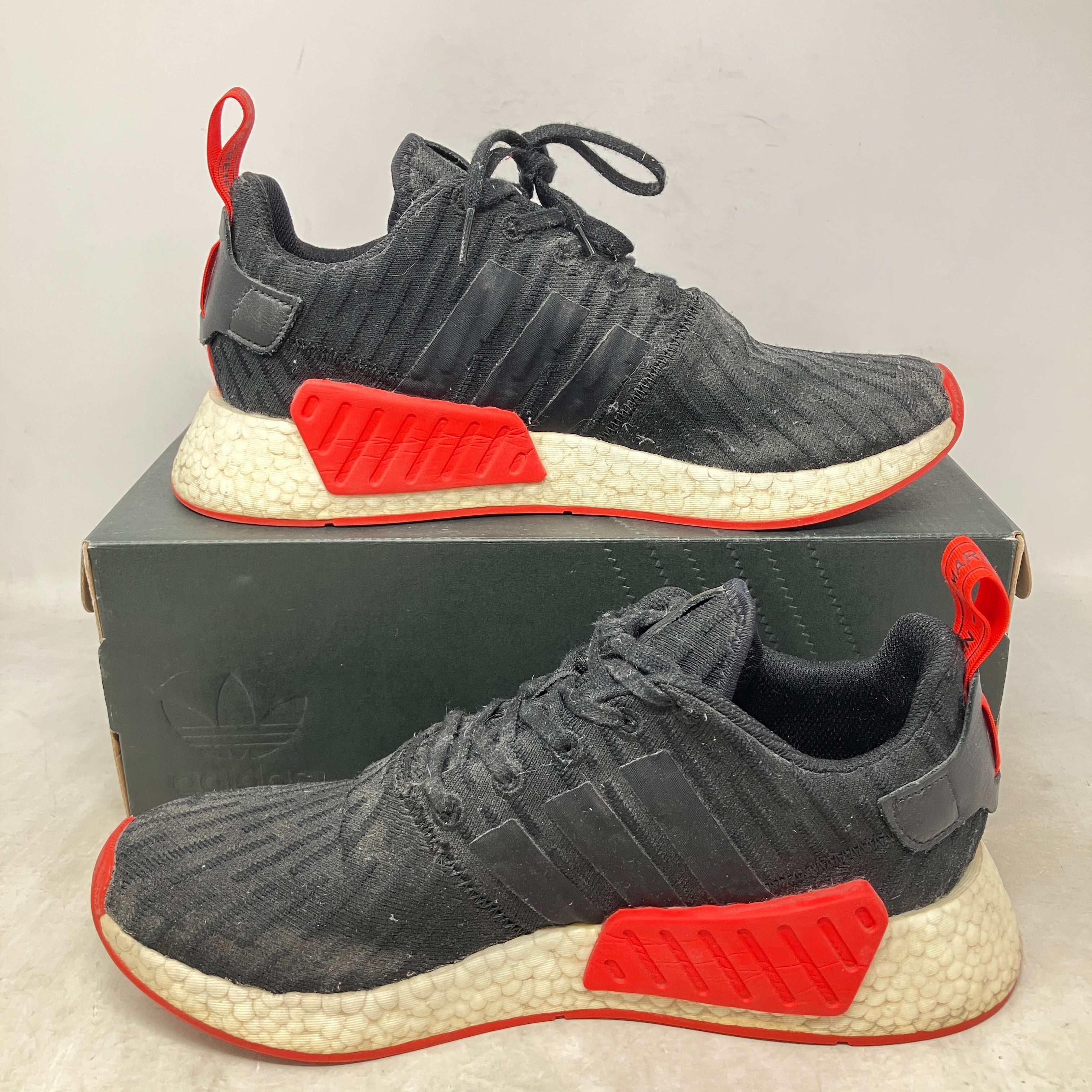 adidas NMD R2 Core Black Red Two Toned