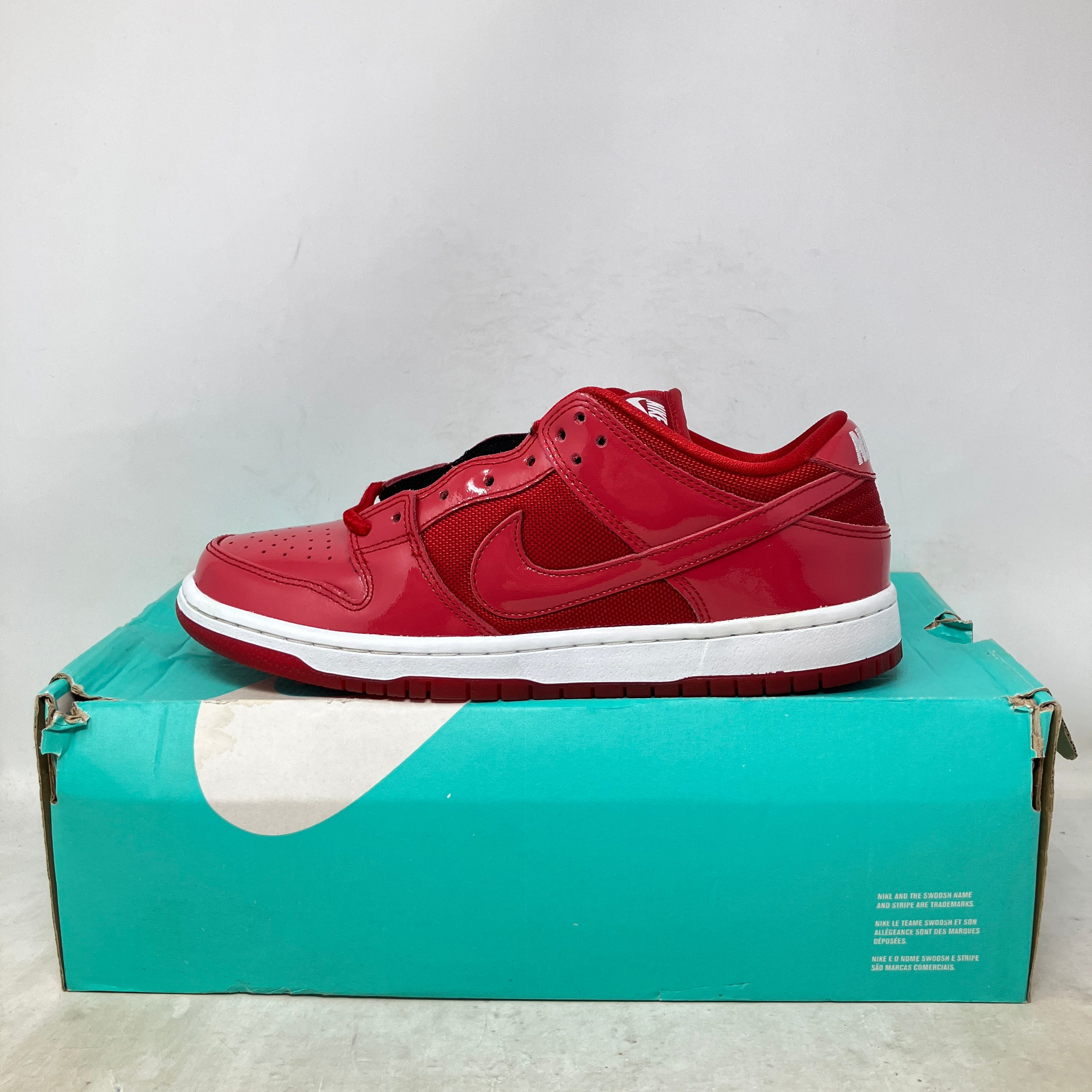 Nike SB Dunk Low Red Patent Leather
