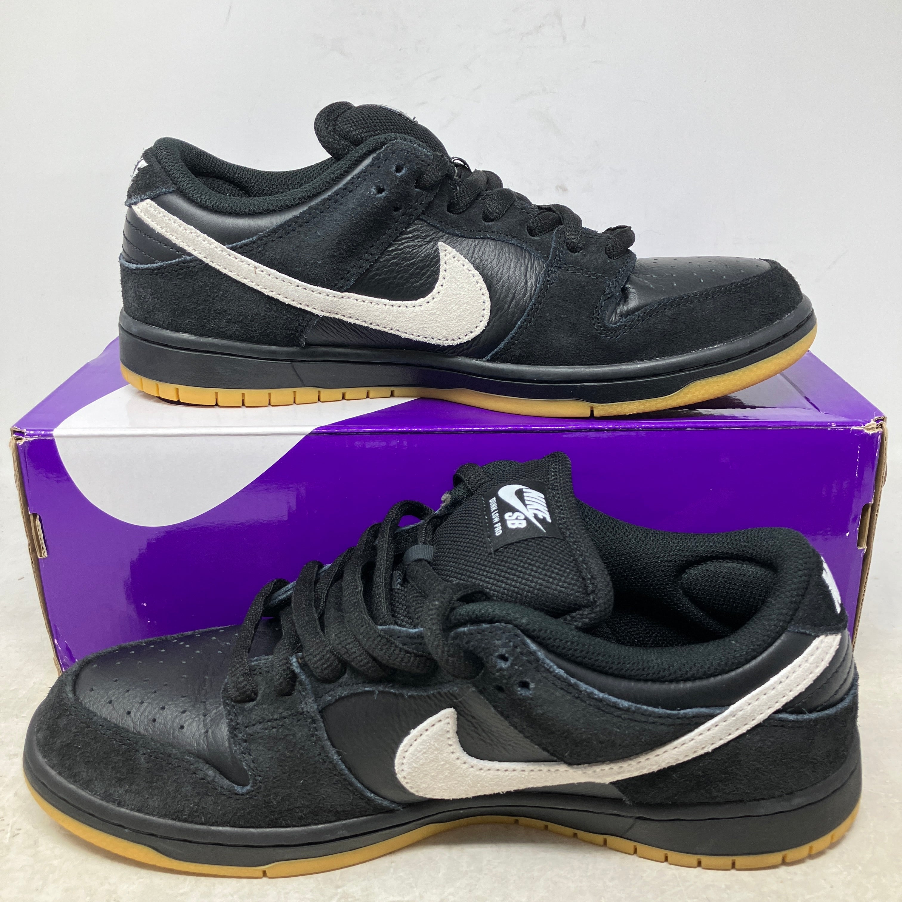 Nike Dunk Low Pro SB Black White Gum