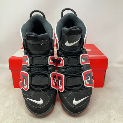 Nike Air More Uptempo Black White Laser Crimson