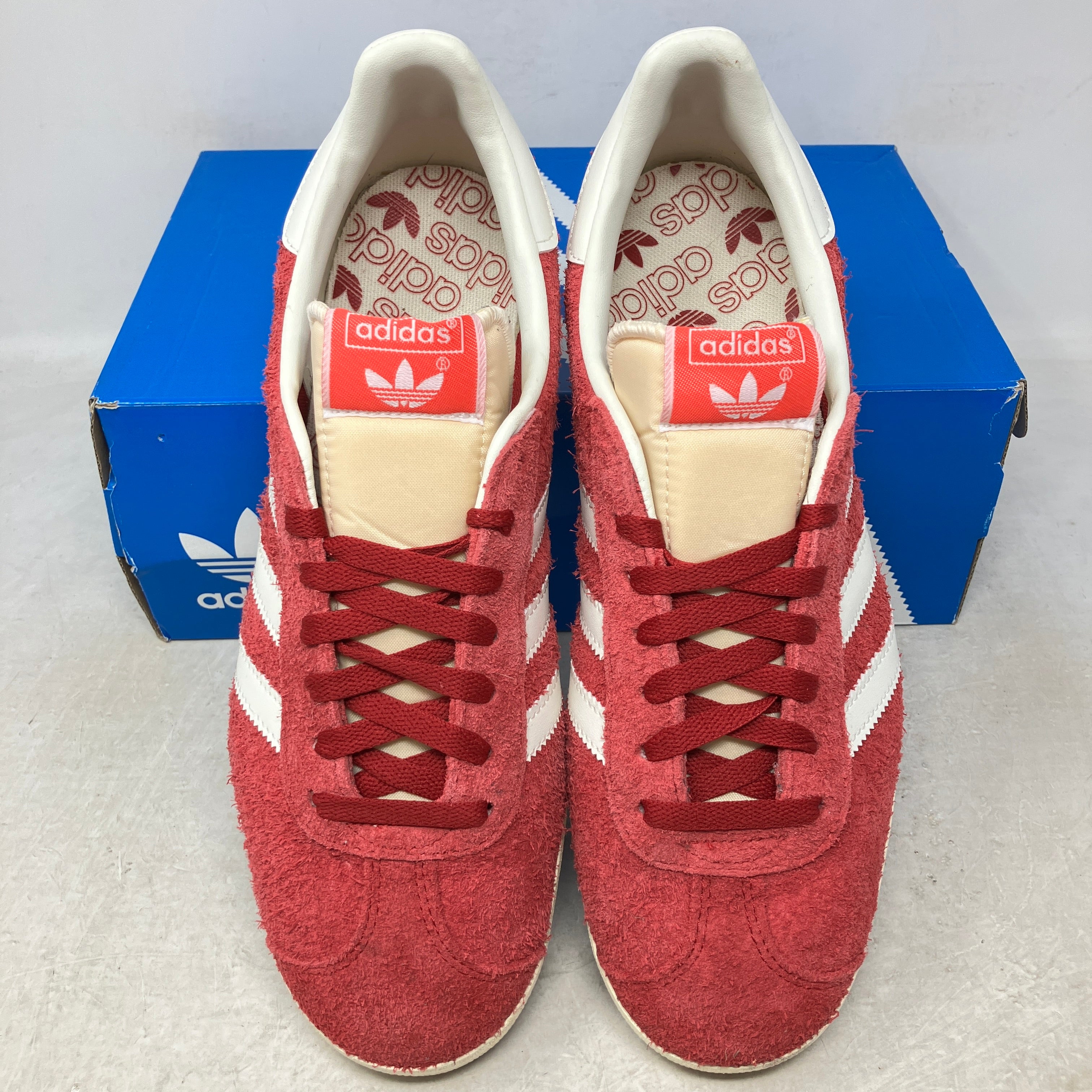 adidas gazelle silver green womens adidas Gazelle Team Victory Red Off White Cream White – Hidden Realm