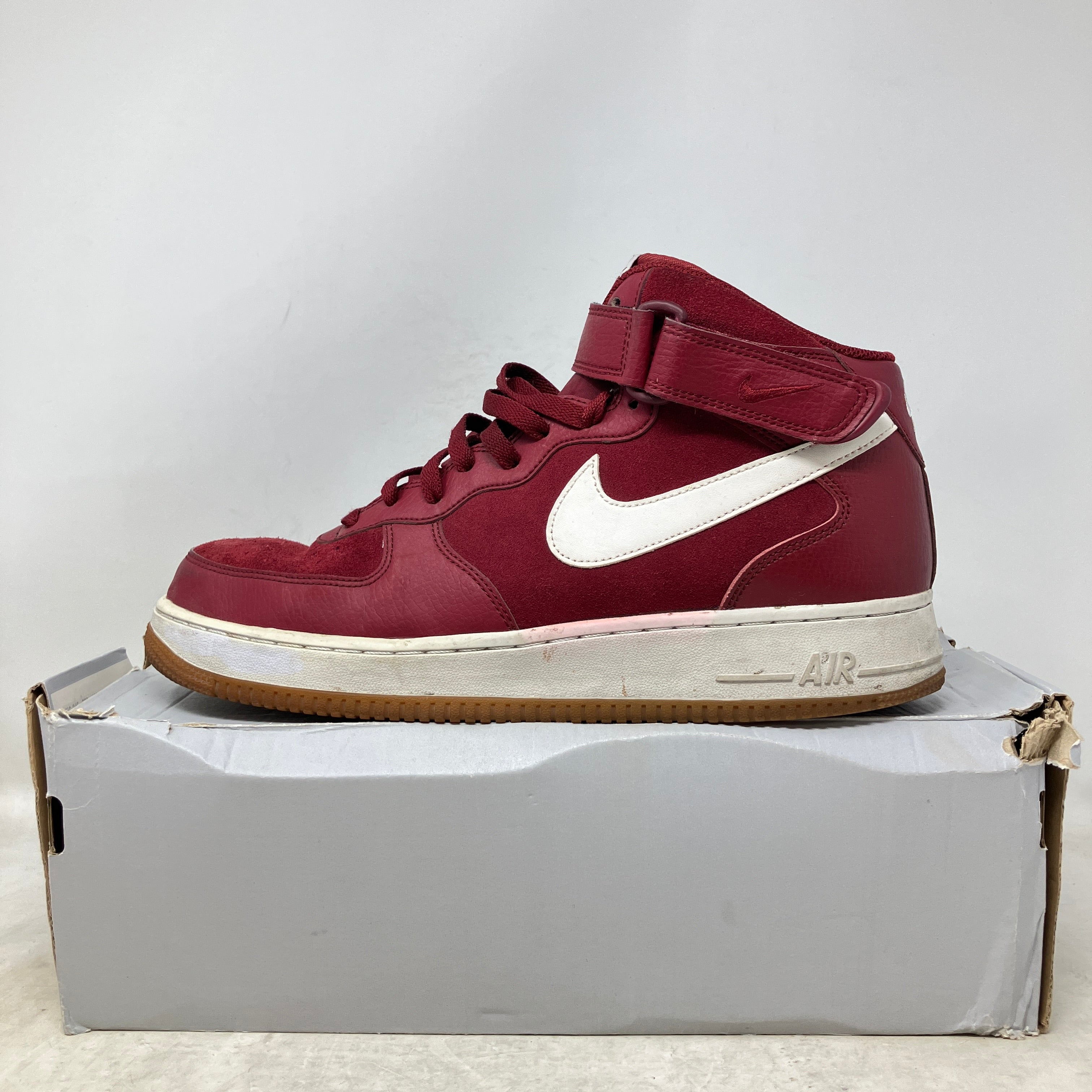Nike Air Force 1 Mid '07 Team Red White