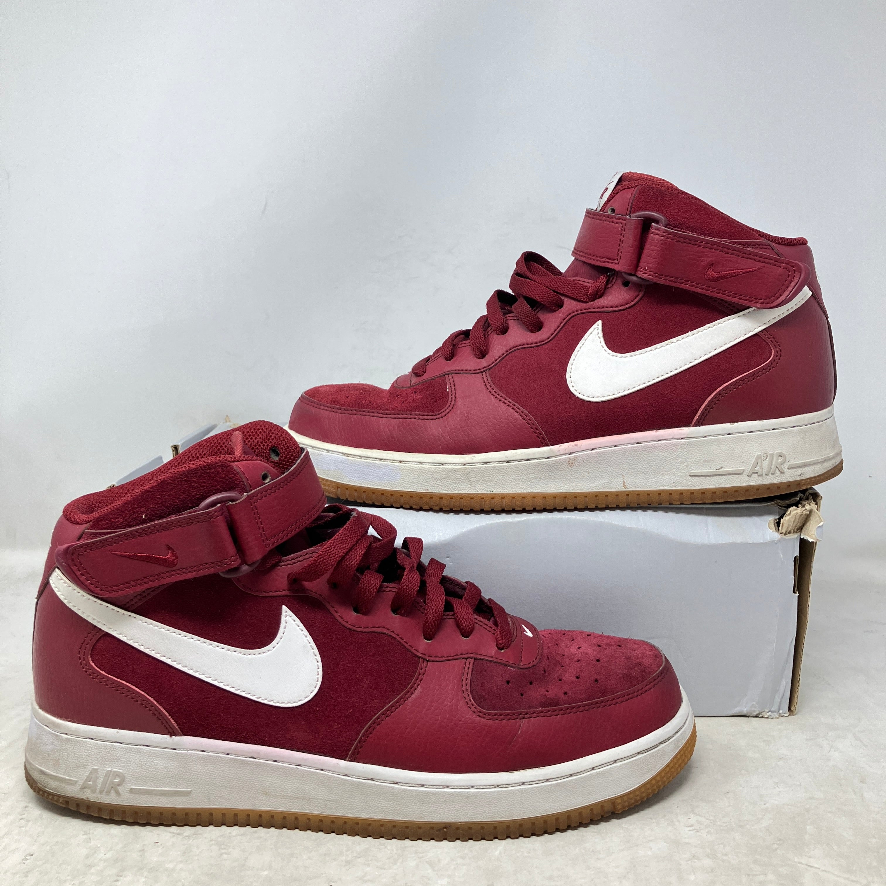 Nike Air Force 1 Mid '07 Team Red White