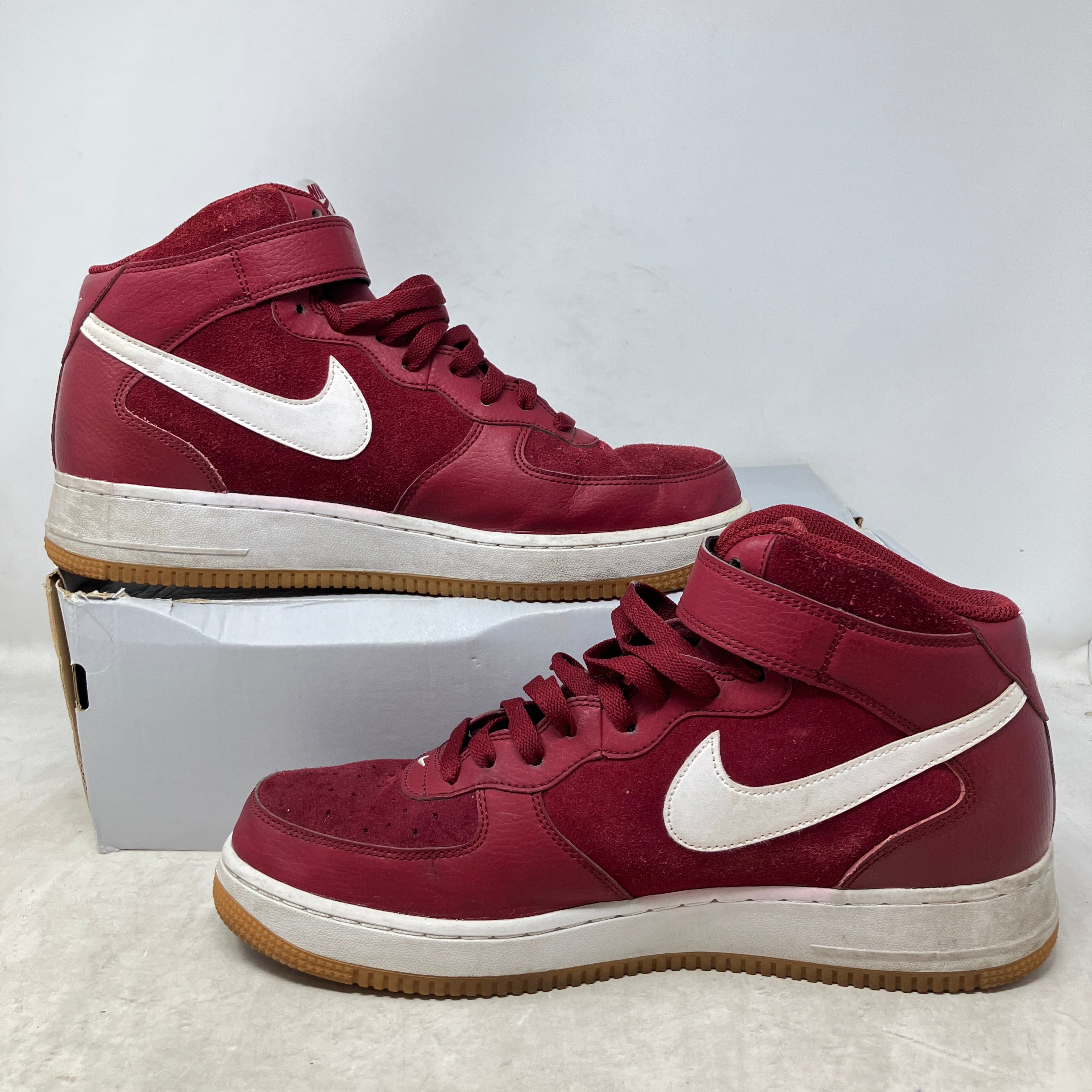 Nike Air Force 1 Mid '07 Team Red White