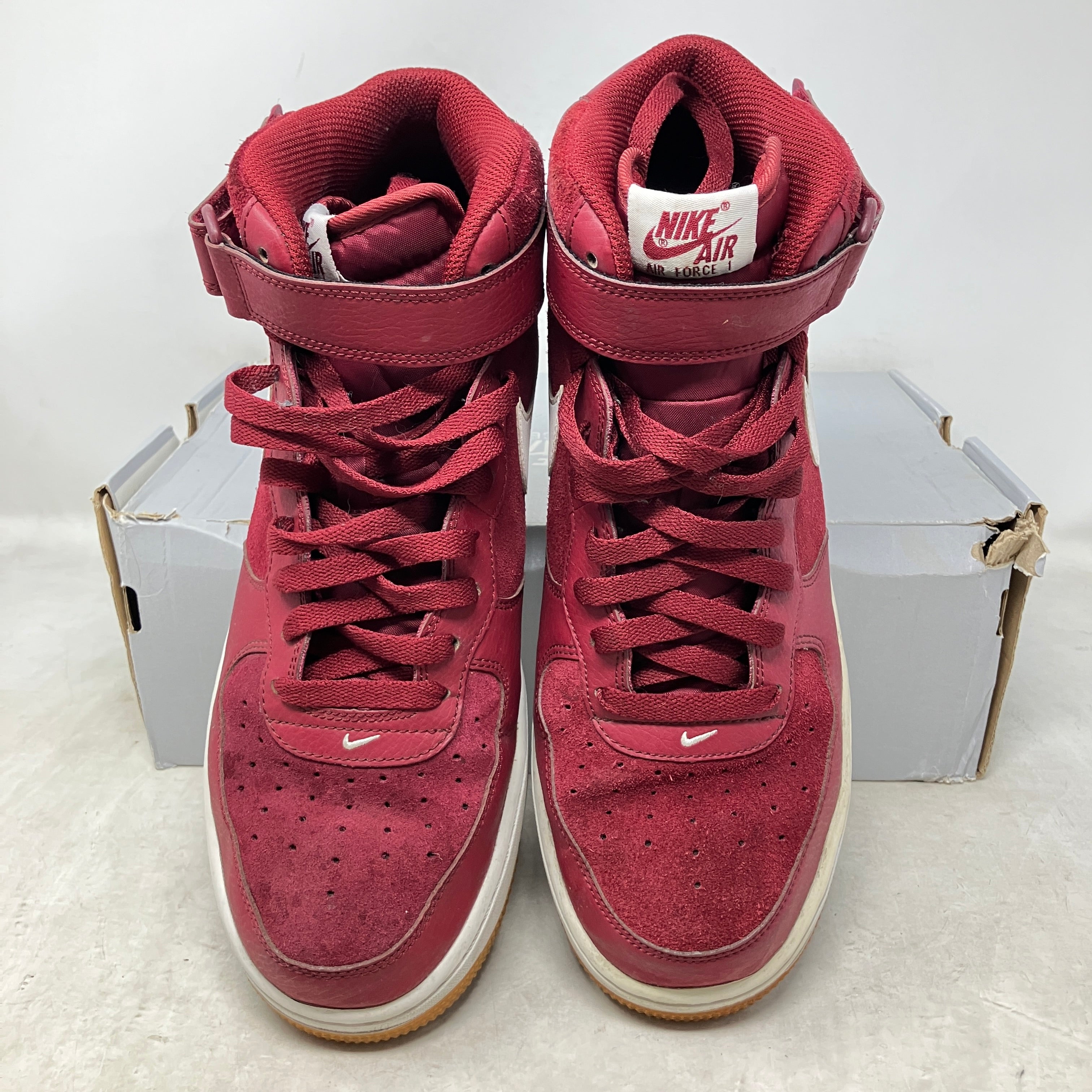 Nike Air Force 1 Mid '07 Team Red White