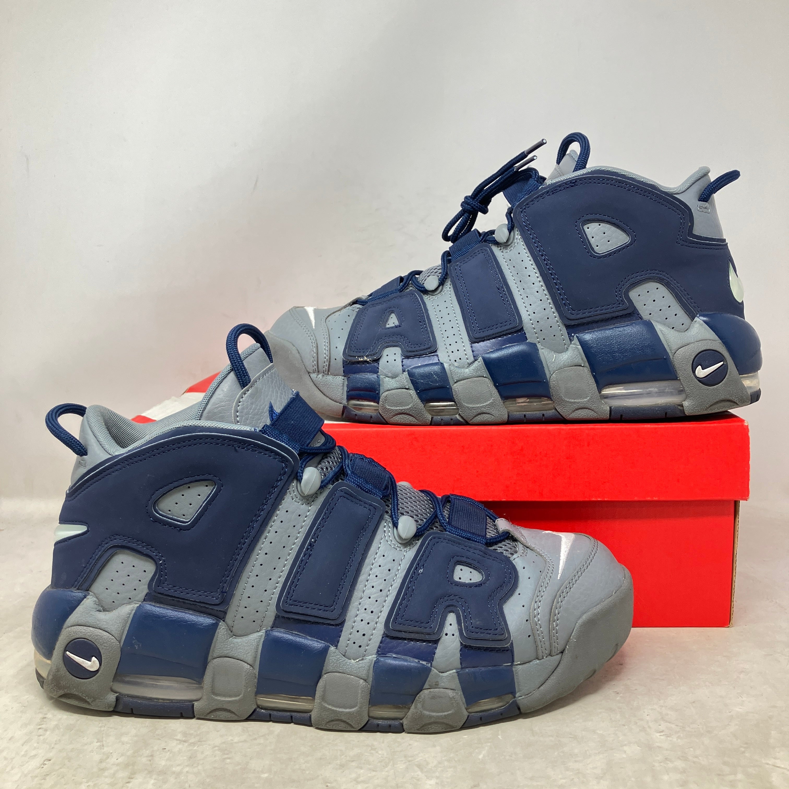 Nike Air More Uptempo Cool Grey Midnight Navy