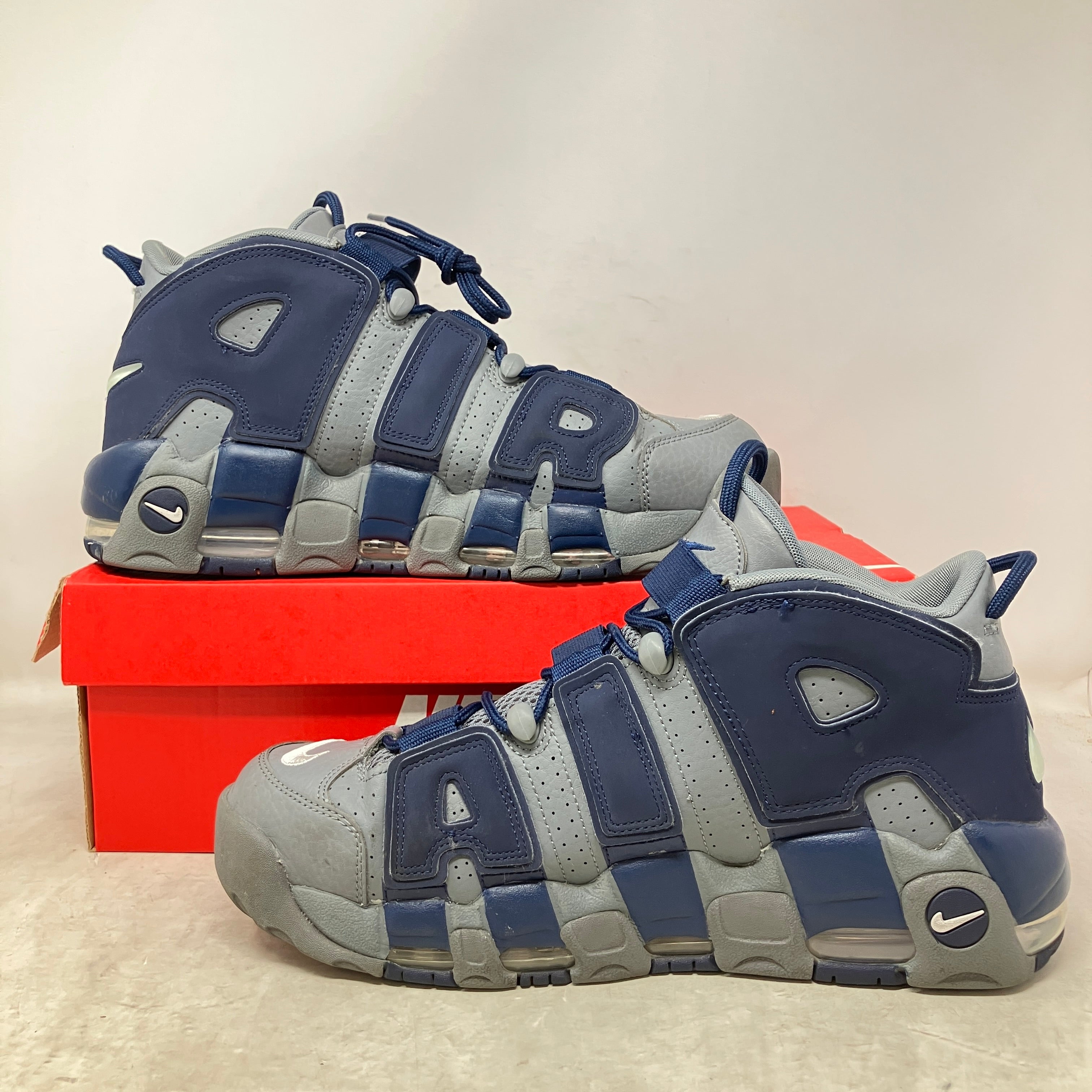 Nike Air More Uptempo Cool Grey Midnight Navy