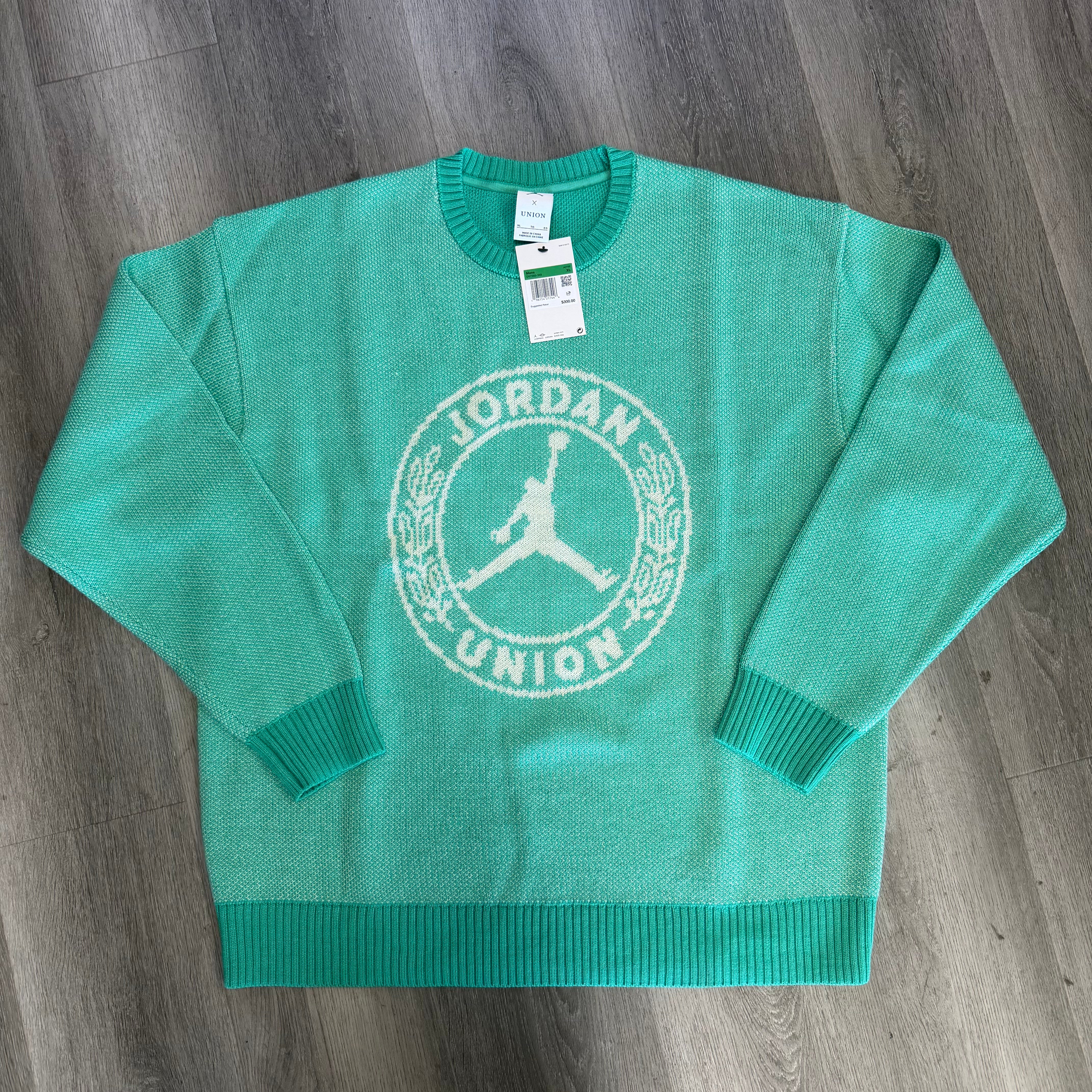 Jordan x Union MJ Sweater Kinetic Green/White