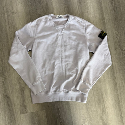 STONE ISLAND Organic Cotton-Jersey Sweatshirt Purple