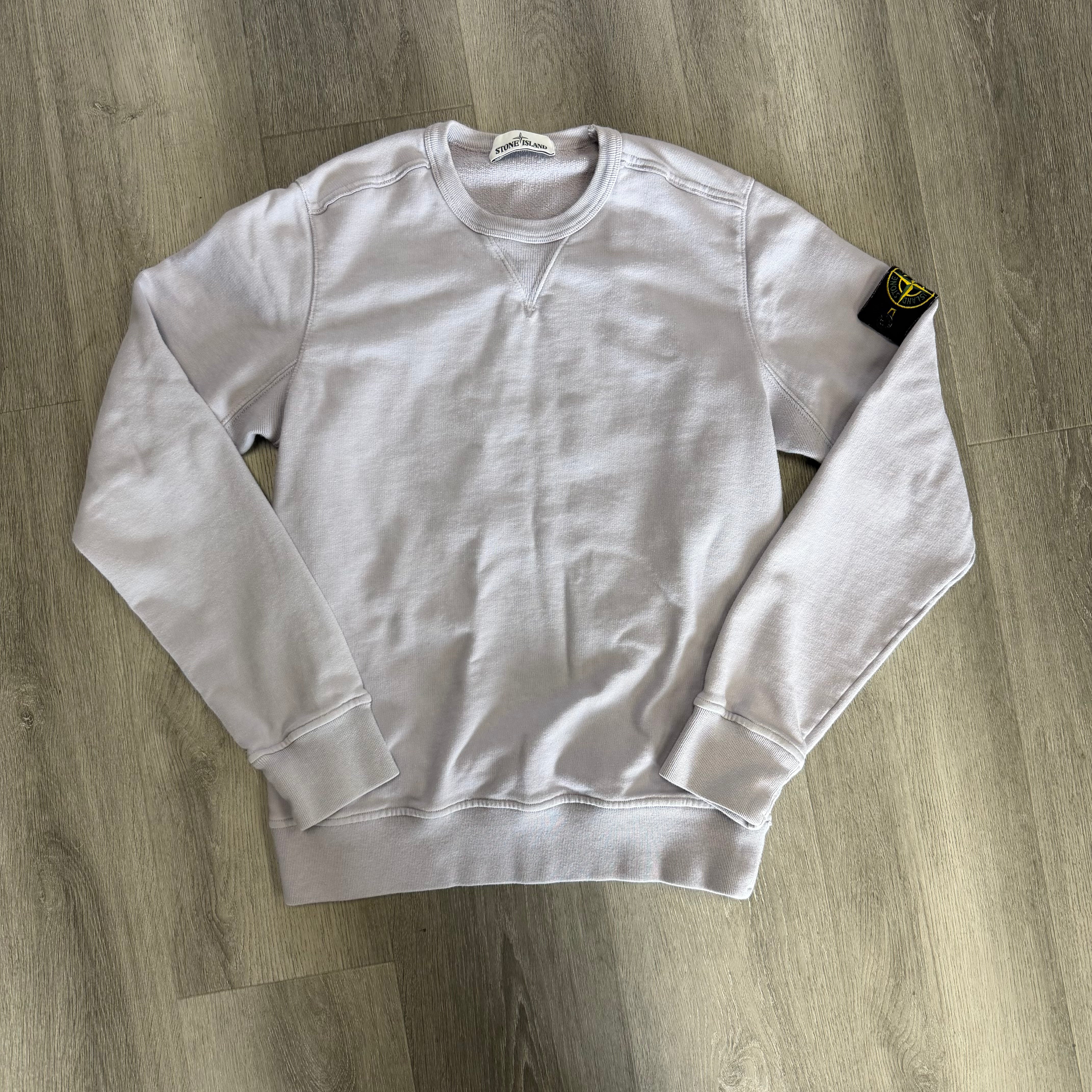 STONE ISLAND Organic Cotton-Jersey Sweatshirt Purple