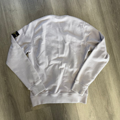 STONE ISLAND Organic Cotton-Jersey Sweatshirt Purple