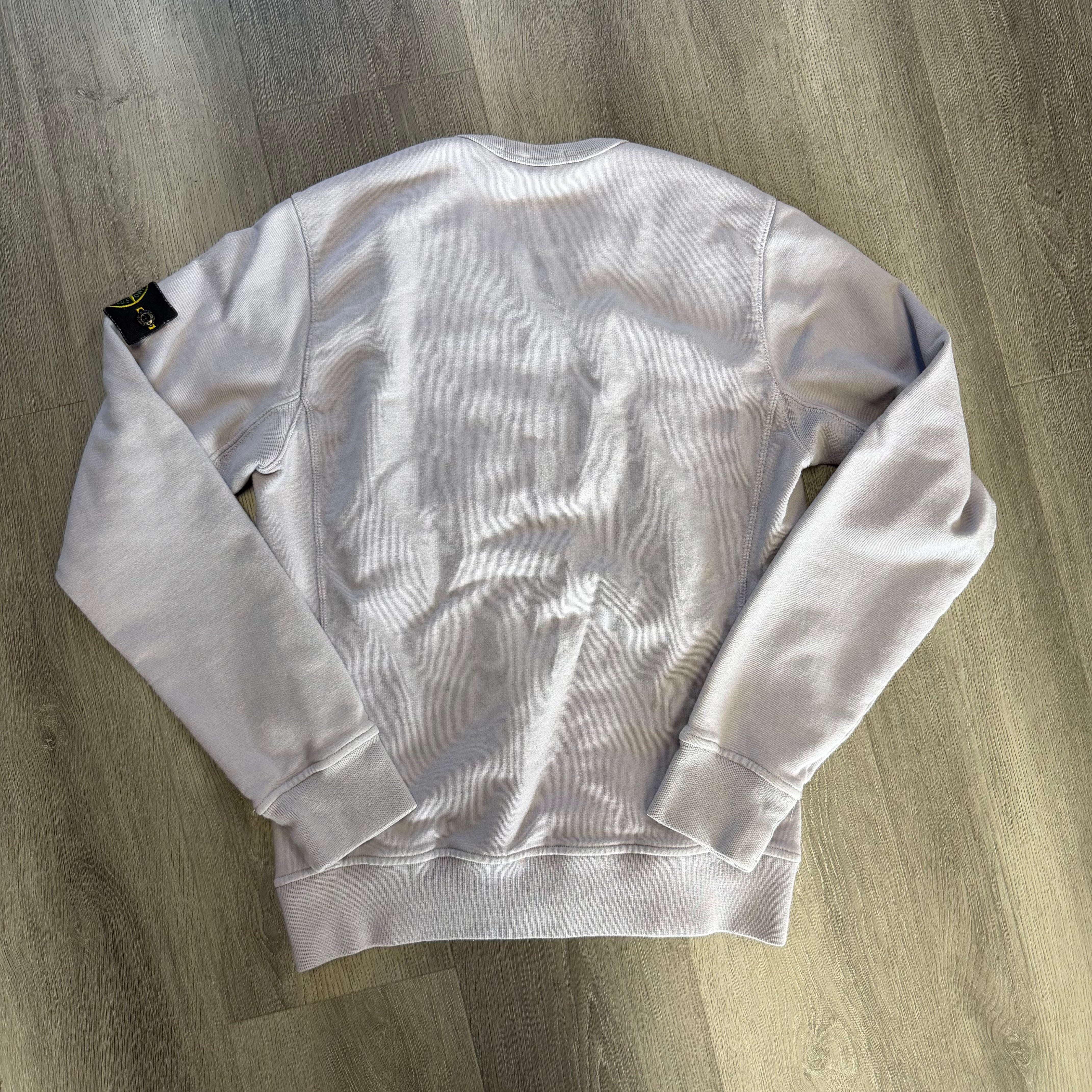 STONE ISLAND Organic Cotton-Jersey Sweatshirt Purple